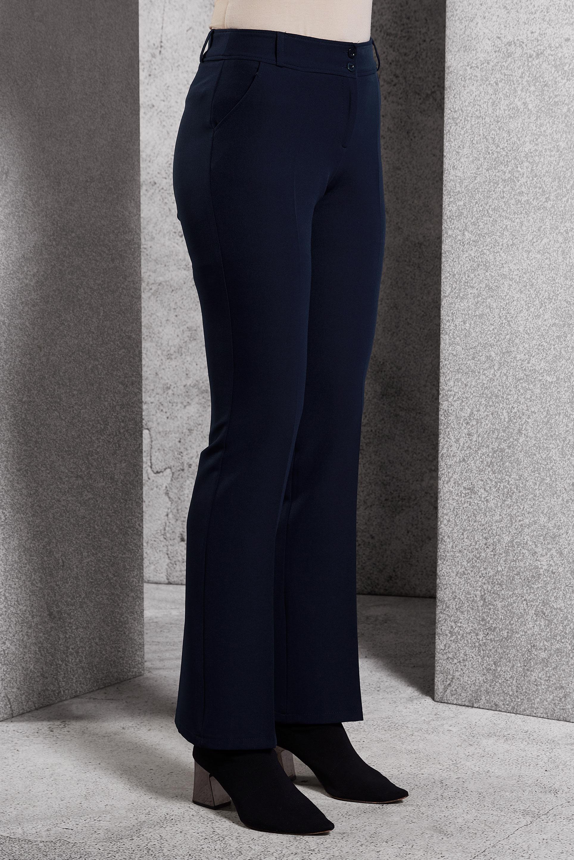 Tesettür giyim LACİVERT İSPANYOL PAÇA PANTOLON 70808