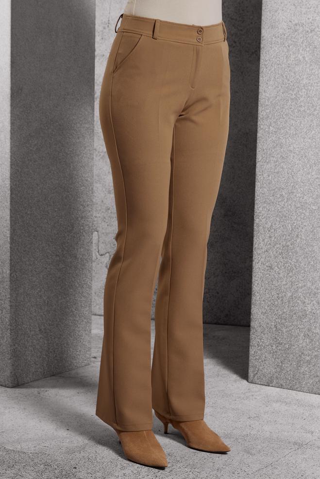 Tesettür giyim KAHVE İSPANYOL PAÇA PANTOLON 70808 - ALVİNA