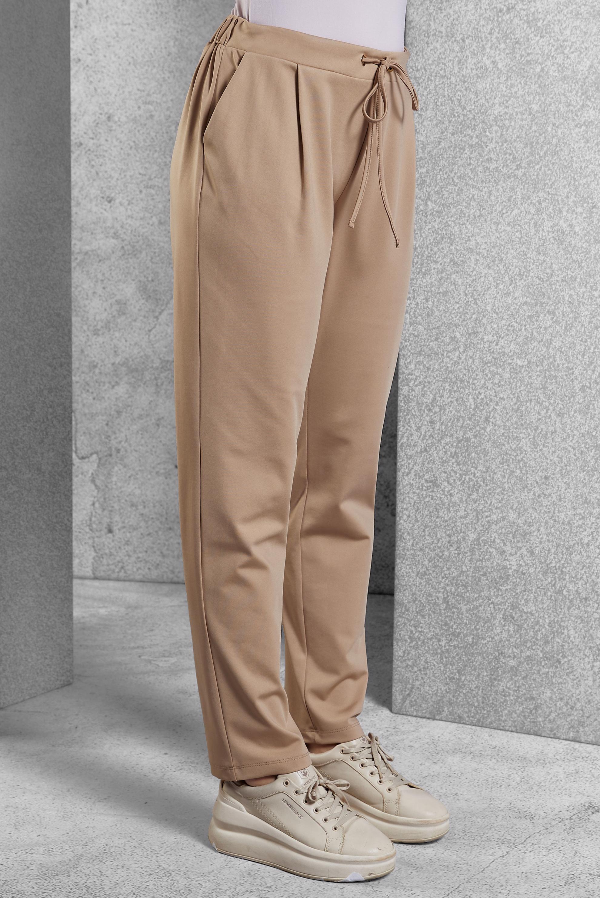 Vêtements hijab BRUN PANTALON À TAILLE ÉLASTIQUE 70809