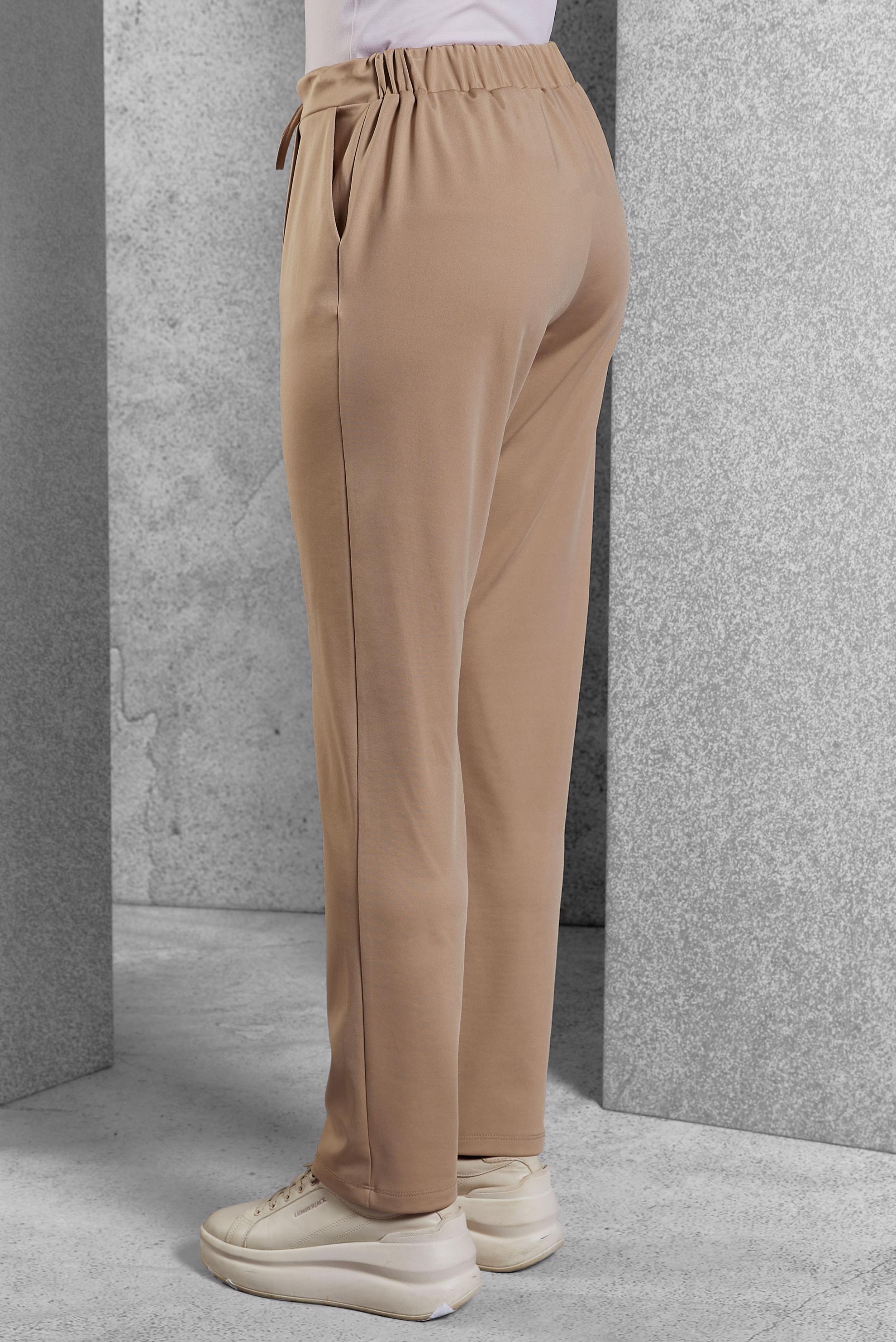 Vêtements hijab BRUN PANTALON À TAILLE ÉLASTIQUE 70809