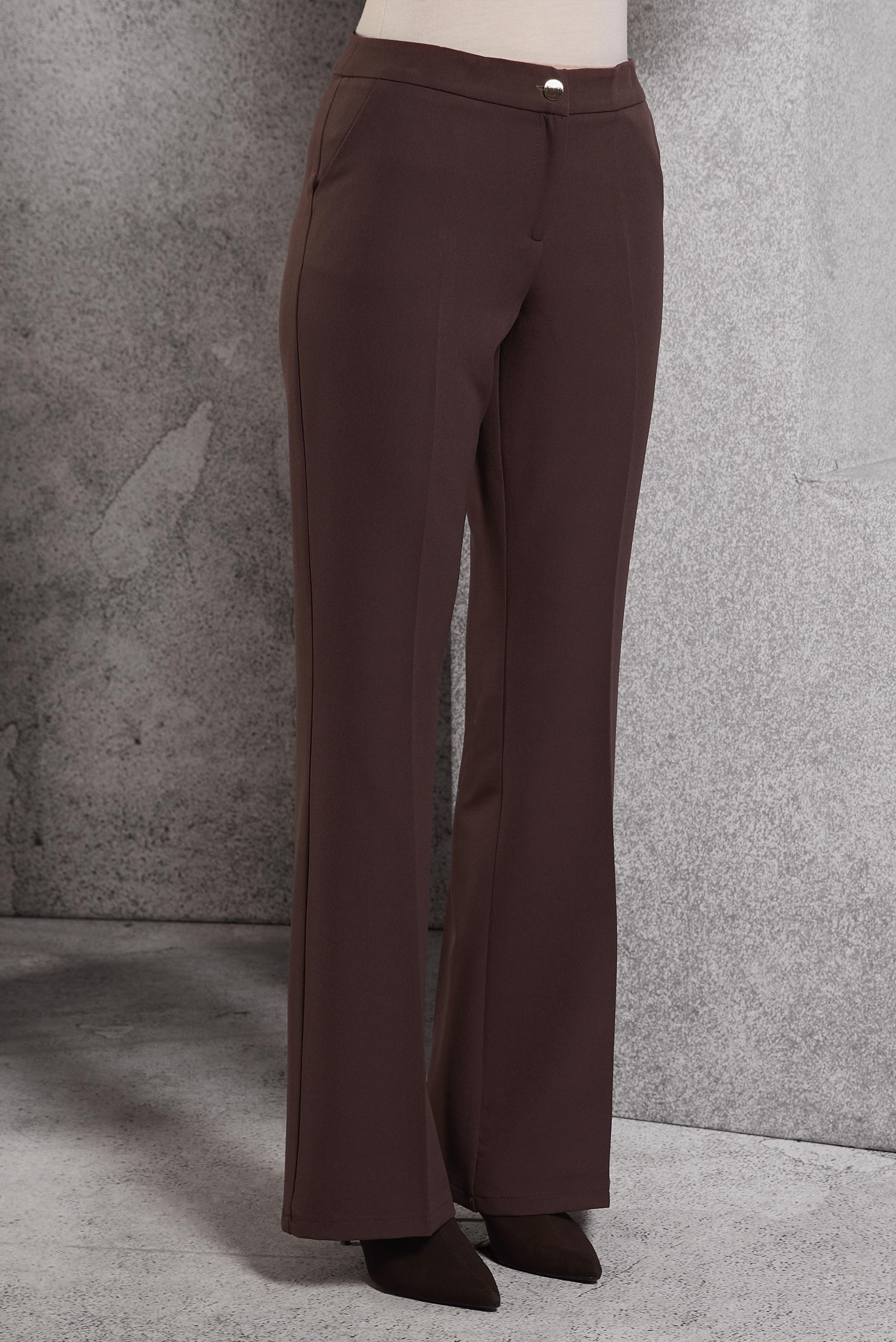 Vêtements hijab BRUN PANTALON ÉVASÉ 70810