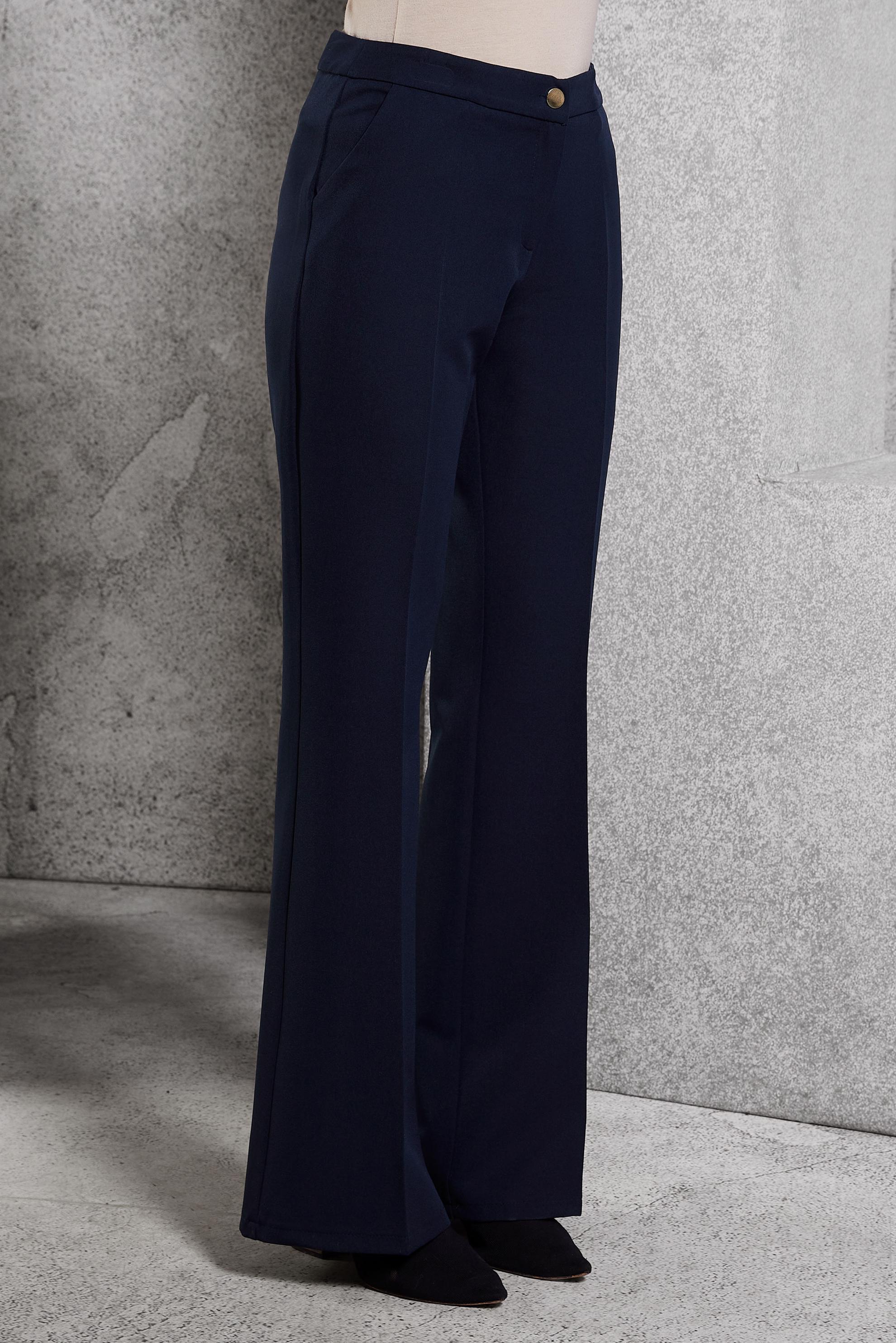 Tesettür giyim LACİVERT İSPANYOL PAÇA PANTOLON 70810