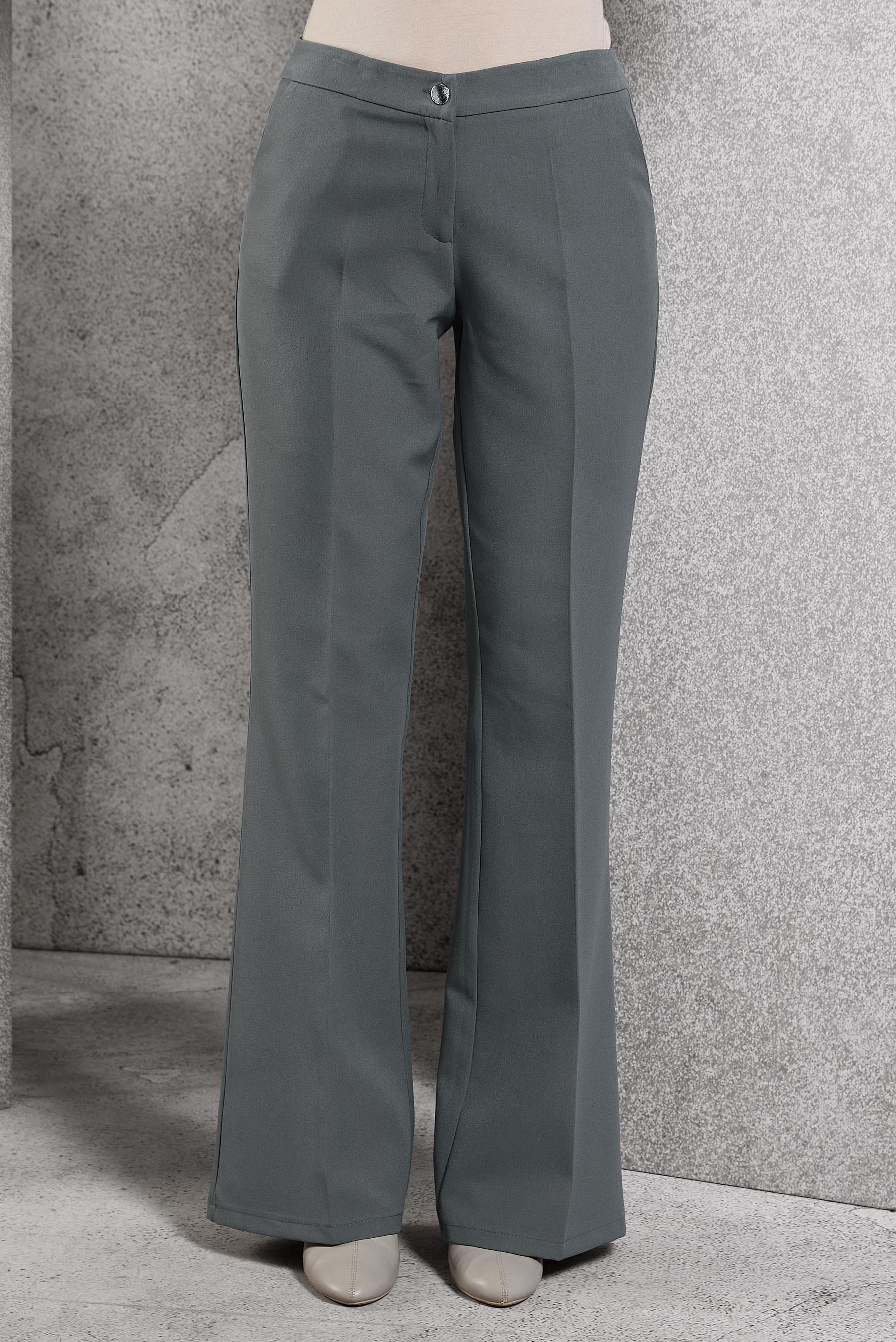 Tesettür giyim GRİ İSPANYOL PAÇA PANTOLON 70810