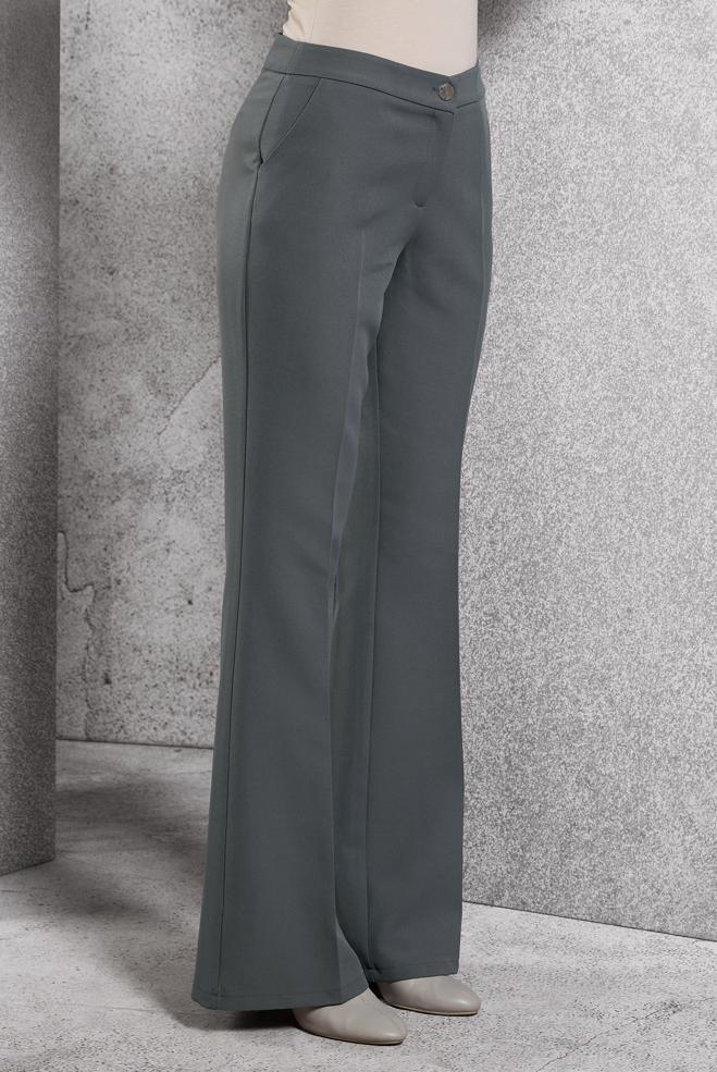 Vêtements hijab GRIS PANTALON ÉVASÉ 70810 - ALVİNA