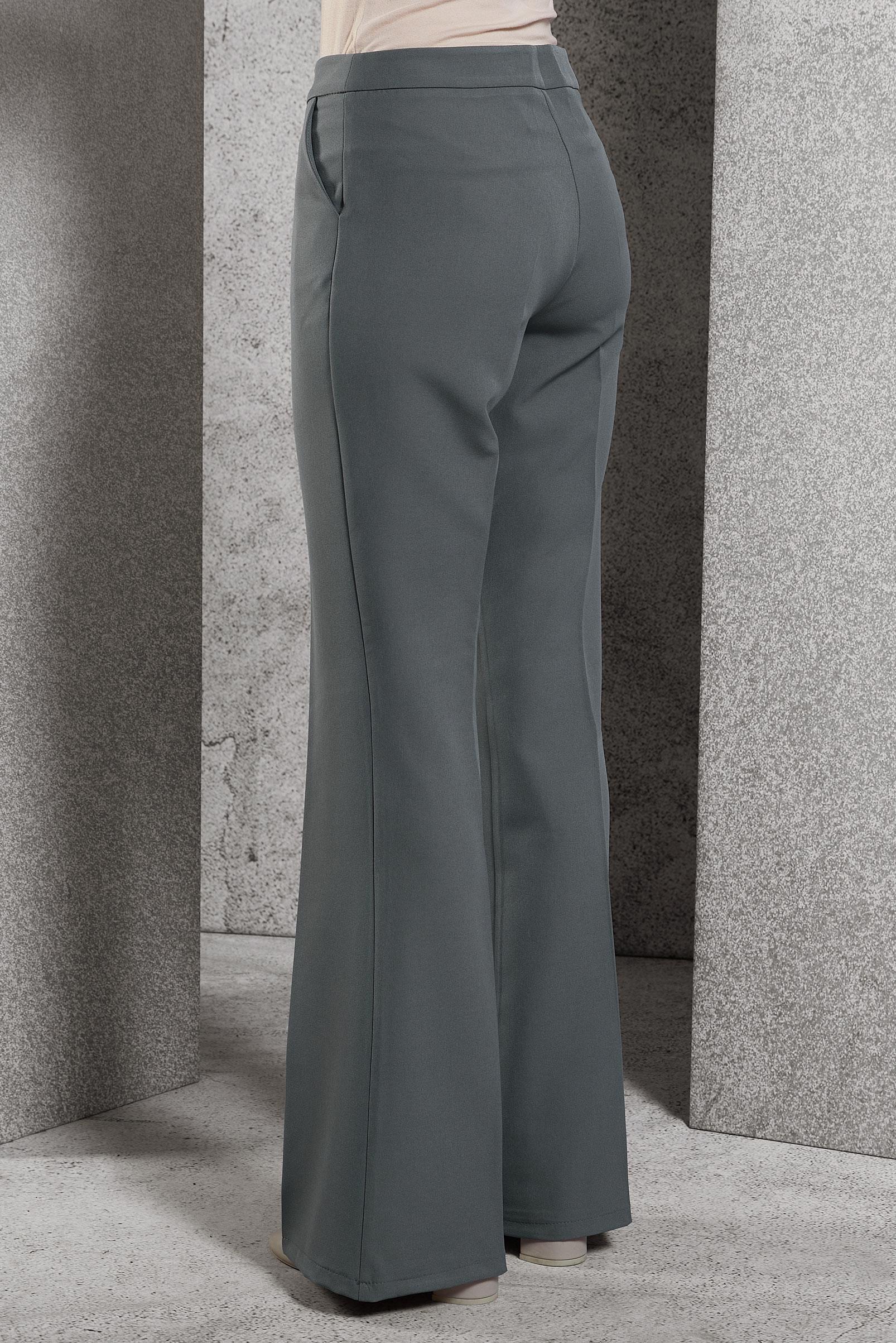 Tesettür giyim GRİ İSPANYOL PAÇA PANTOLON 70810