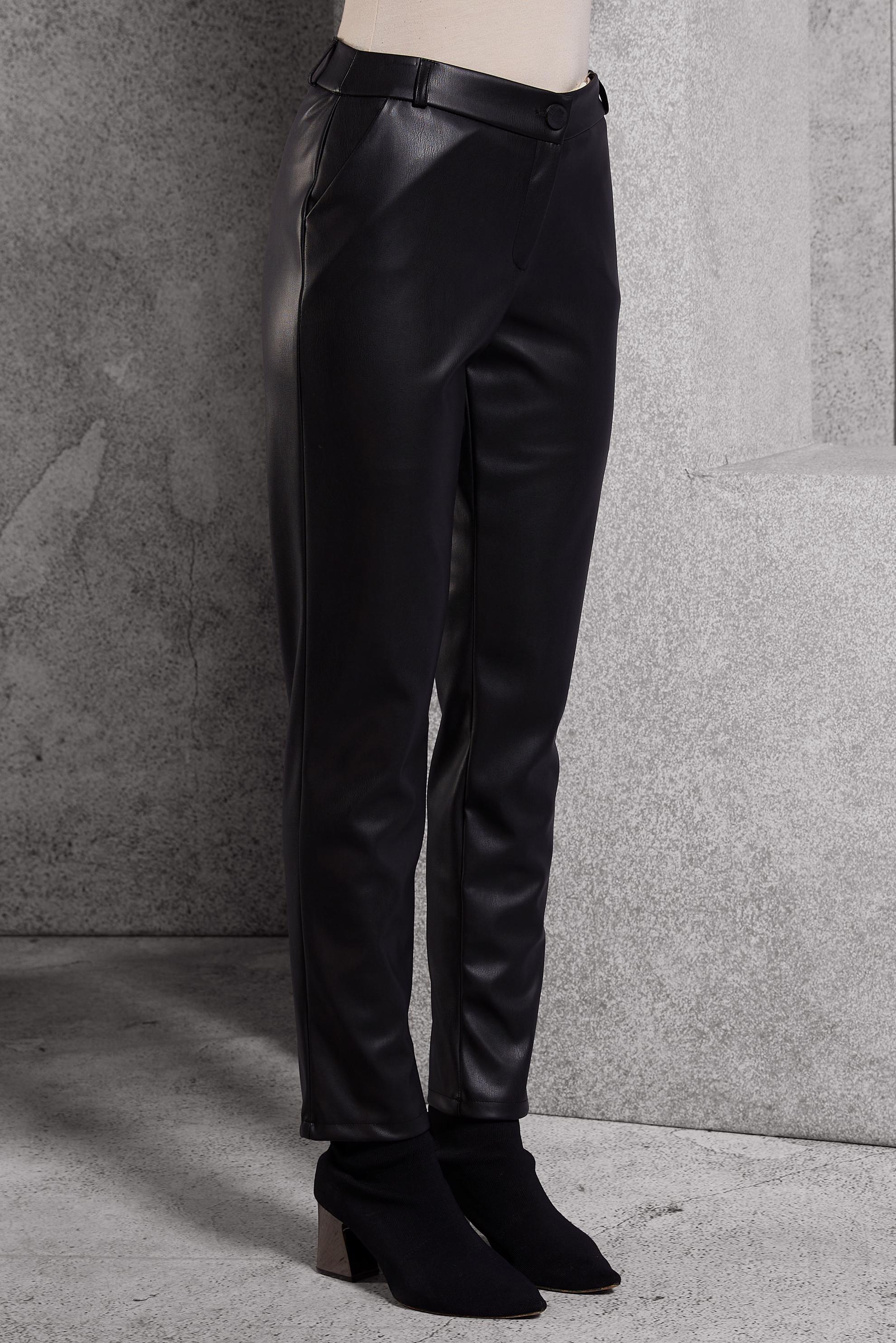 Vêtements hijab NOIR PANTALON EN SIMILI CUIR 70811