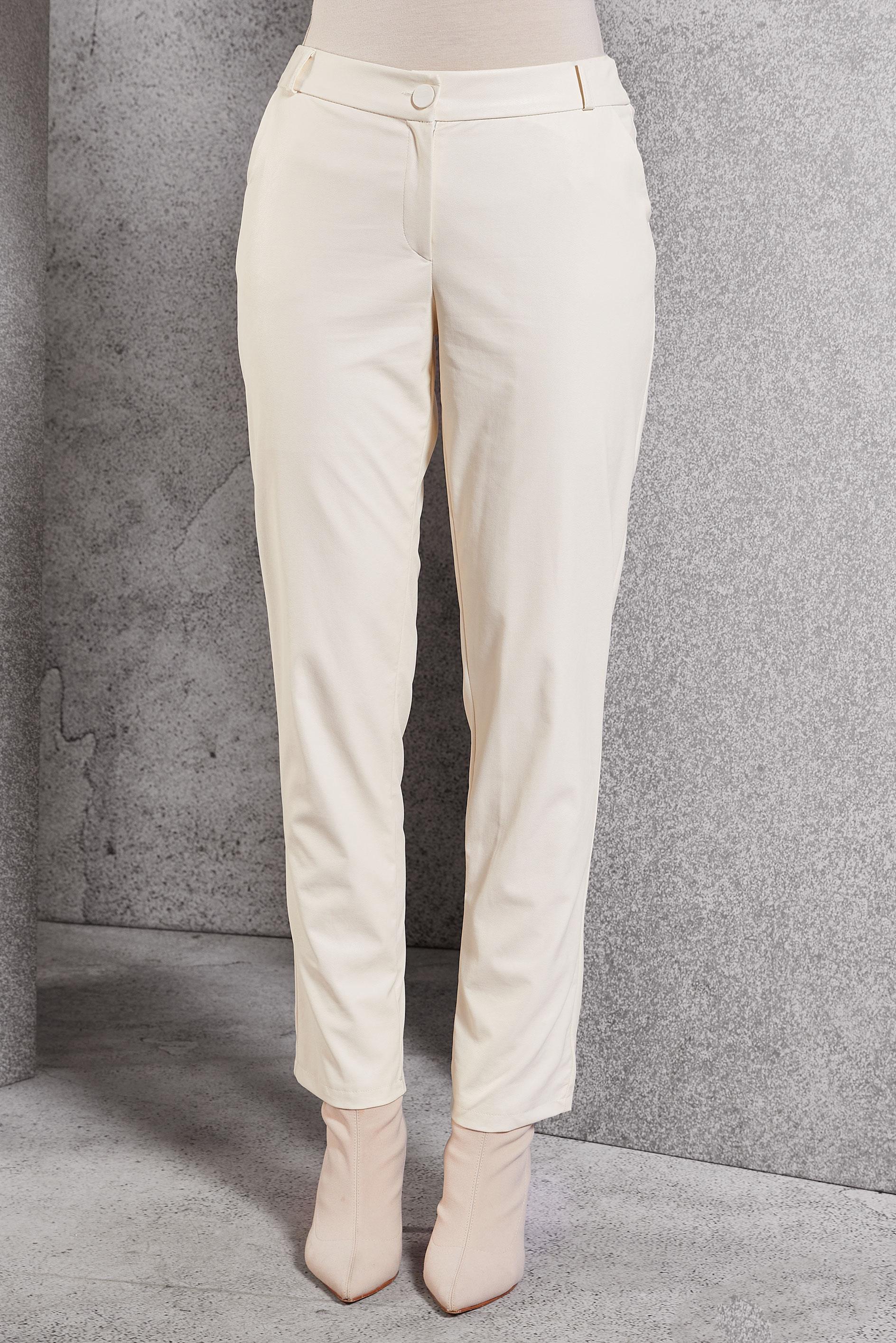 Vêtements hijab BLANC PANTALON EN SIMILI CUIR 70811
