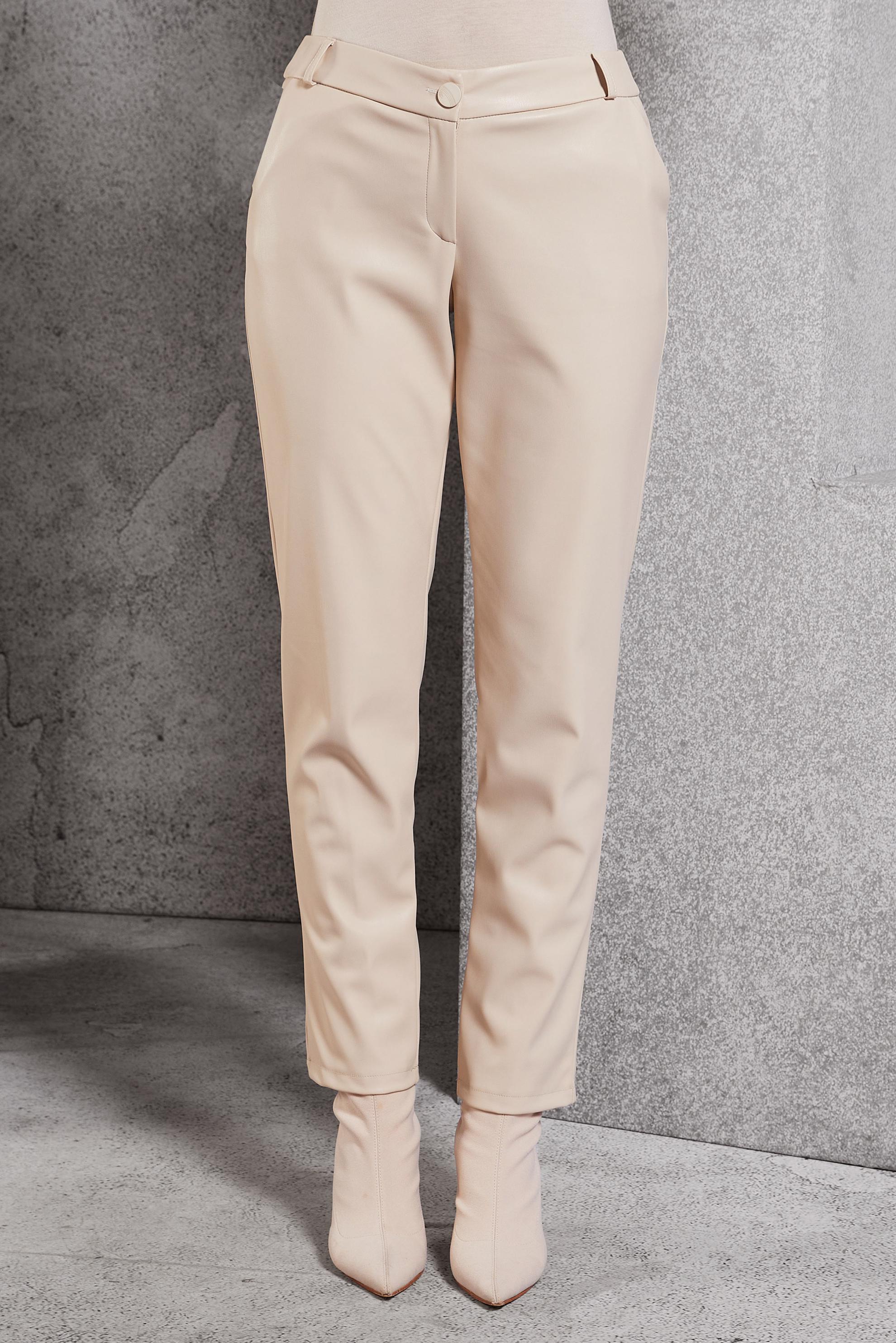 Vêtements hijab BEIGE PANTALON EN SIMILI CUIR 70811