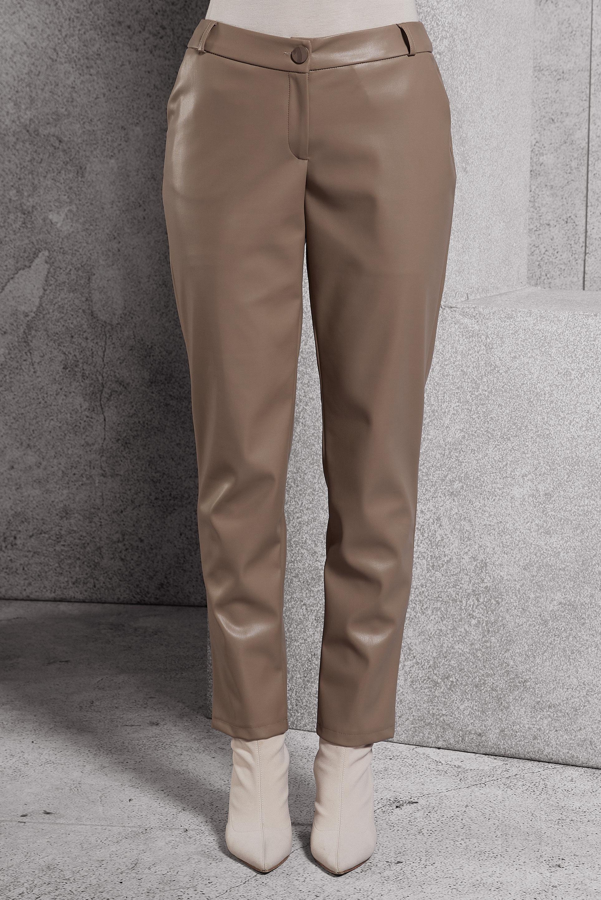 Vêtements hijab BEIGE PANTALON EN SIMILI CUIR 70811