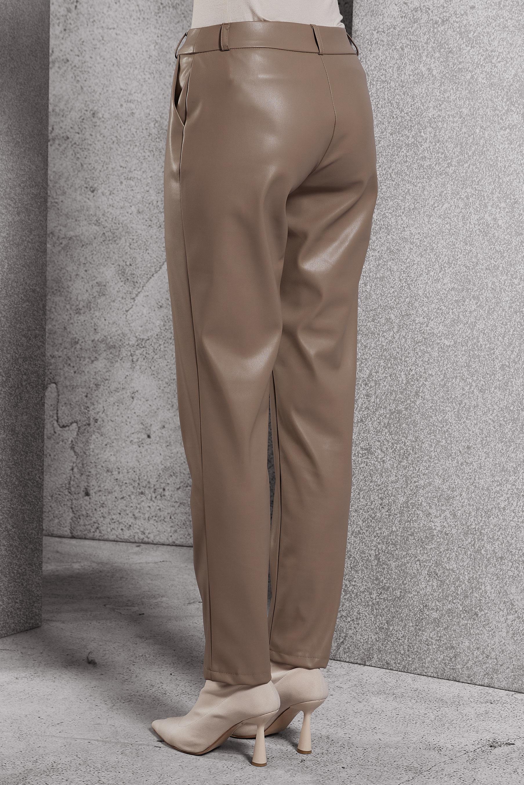 Vêtements hijab BEIGE PANTALON EN SIMILI CUIR 70811