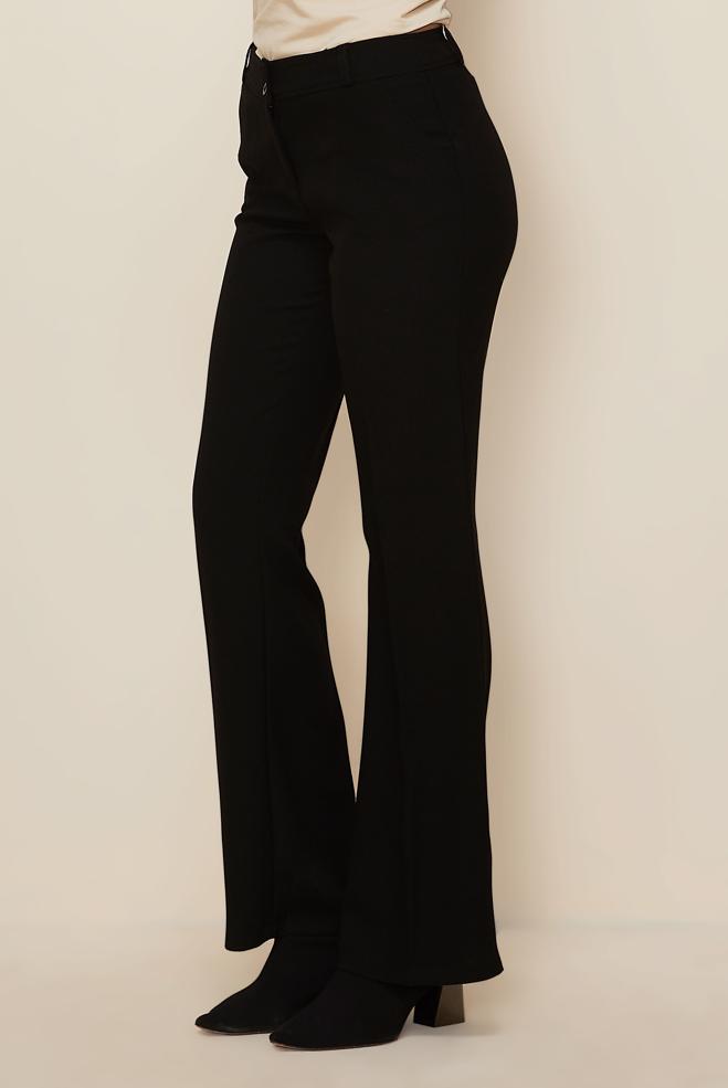 Hijab clothing BLACK FLARED PANTS 70812 - ALVİNA