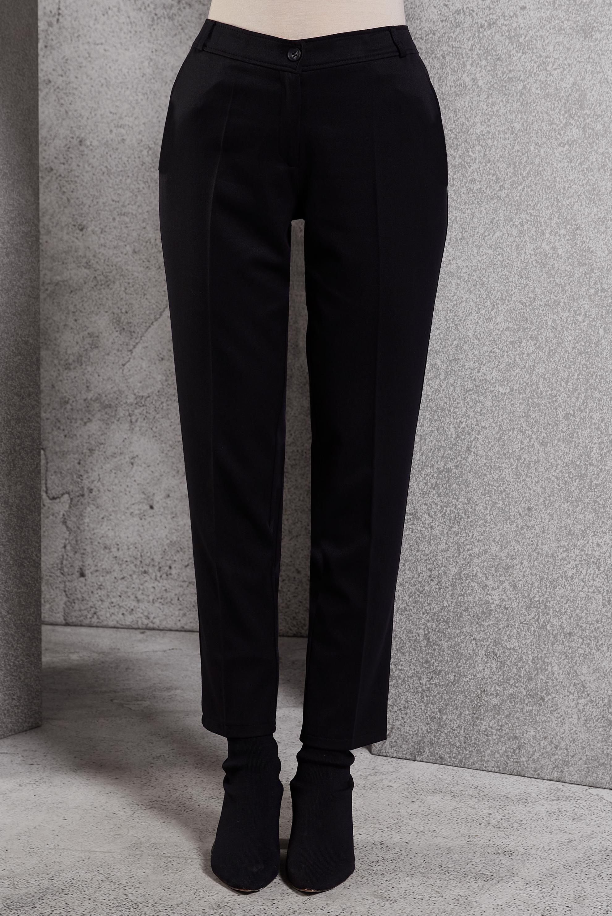 Tesettür giyim SİYAH DÜZ PAÇA PANTOLON 70813