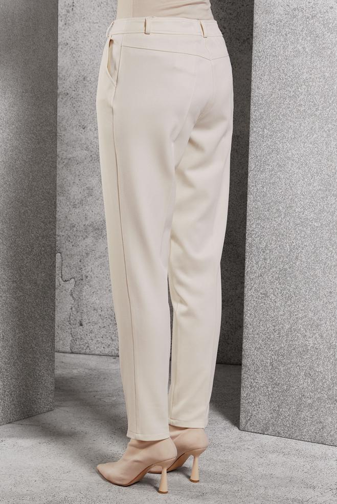 Vêtements hijab ÉCRUE PANTALON COUPE DROITE 70813 - ALVİNA