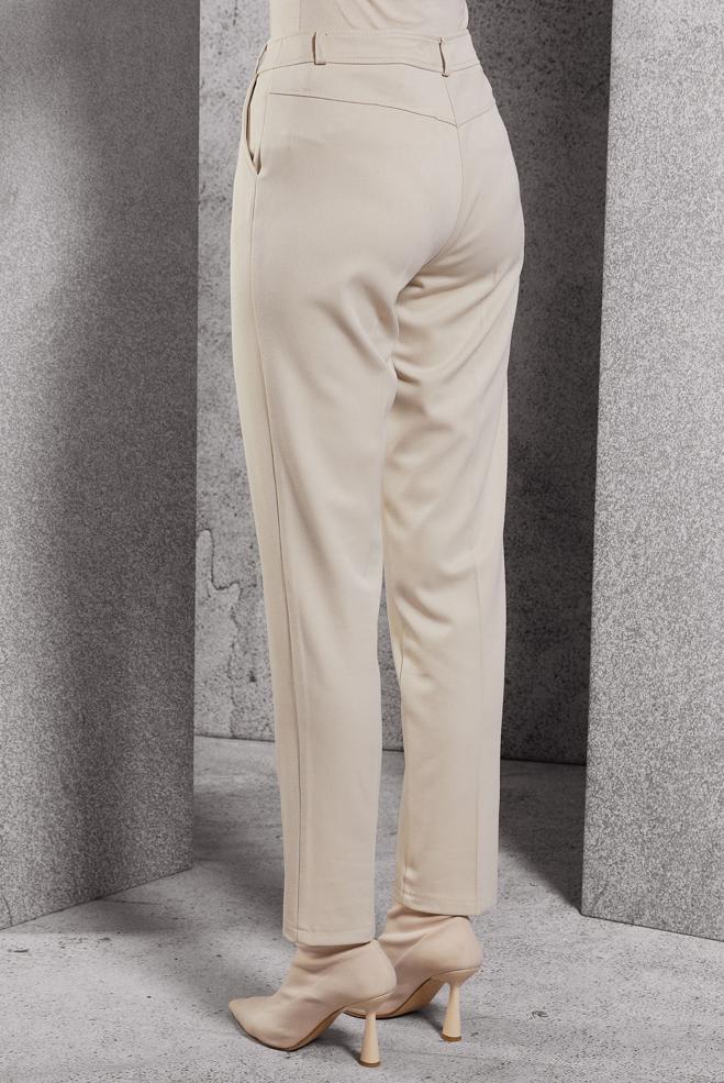 Vêtements hijab BEIGE PANTALON COUPE DROITE 70813 - ALVİNA