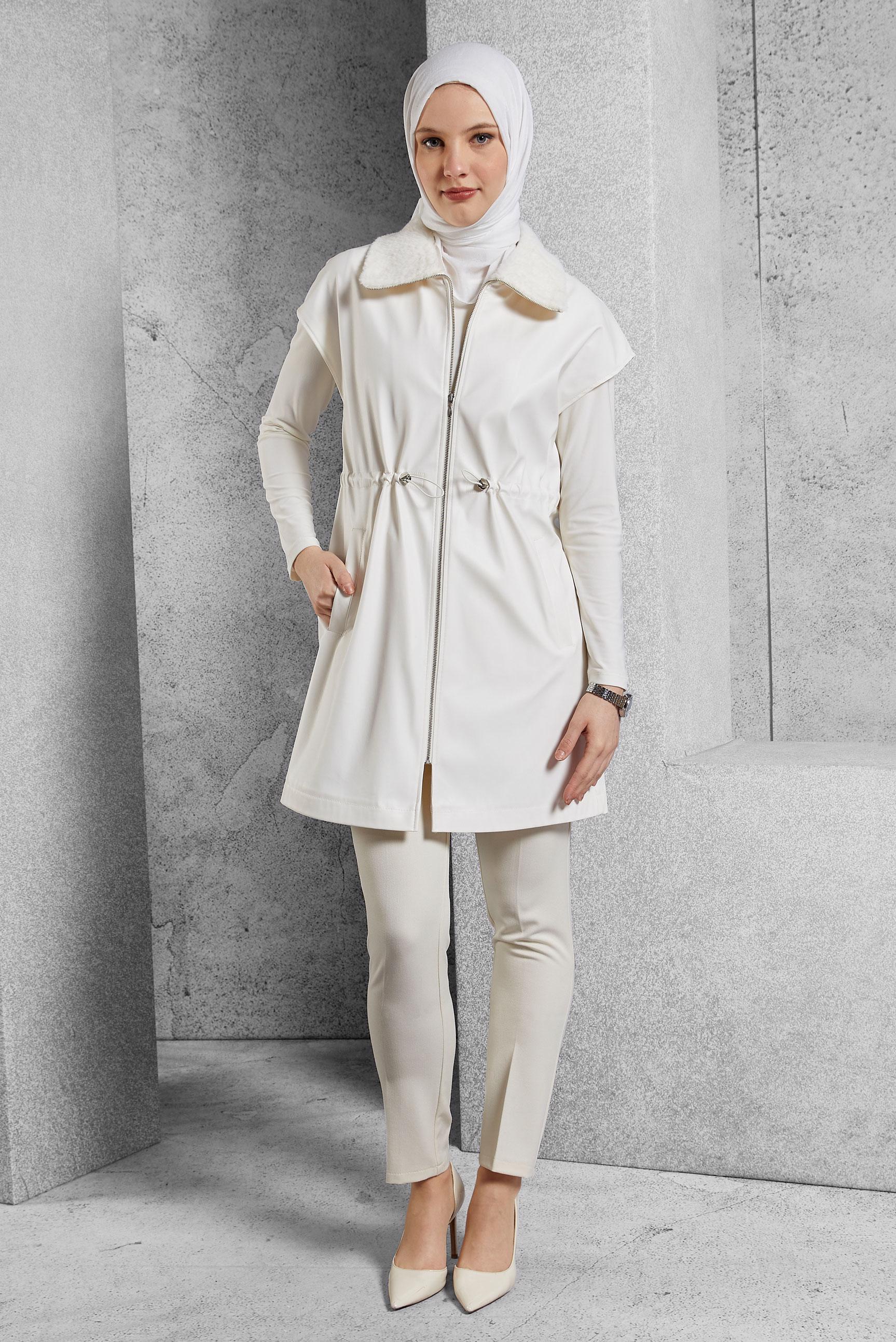 Vêtements hijab ÉCRUE PANTALON À JAMBE SKINNY 70814