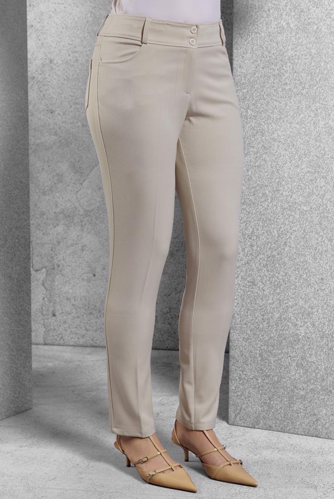 Vêtements hijab BEIGE PANTALON À JAMBE SKINNY 70814 - ALVİNA