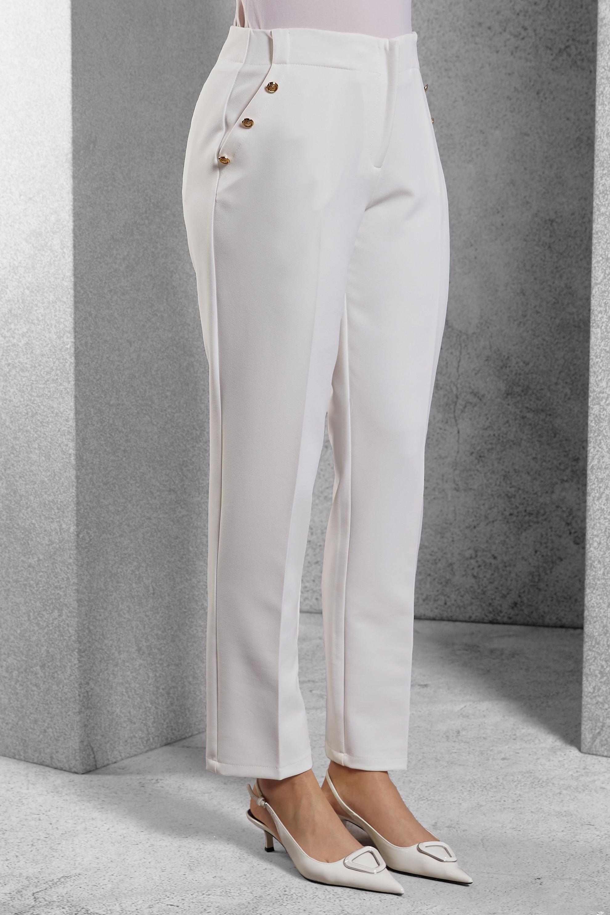 Vêtements hijab BLANC PANTALON TAILLE HAUTE 70816