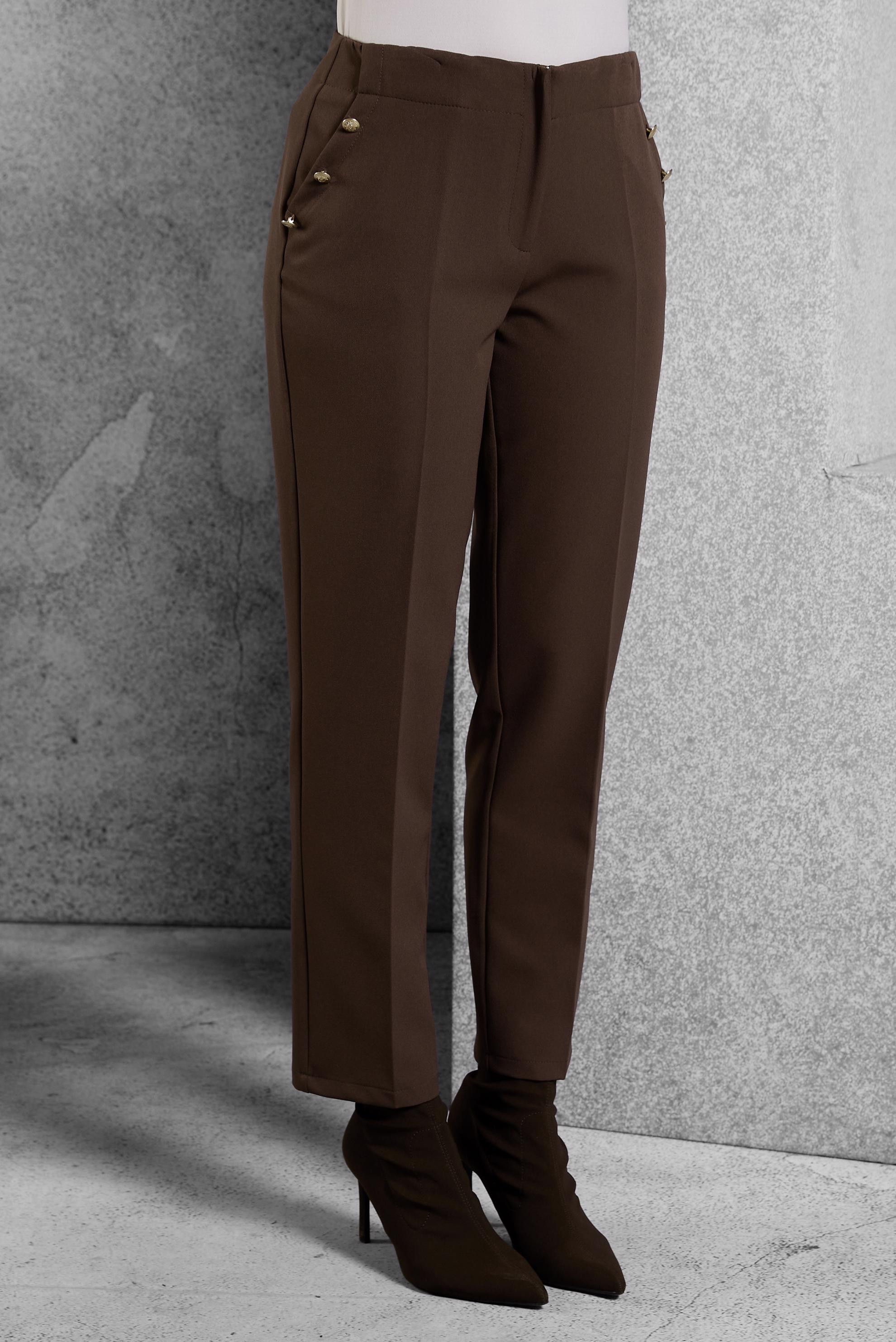 Vêtements hijab BRUN PANTALON TAILLE HAUTE 70816