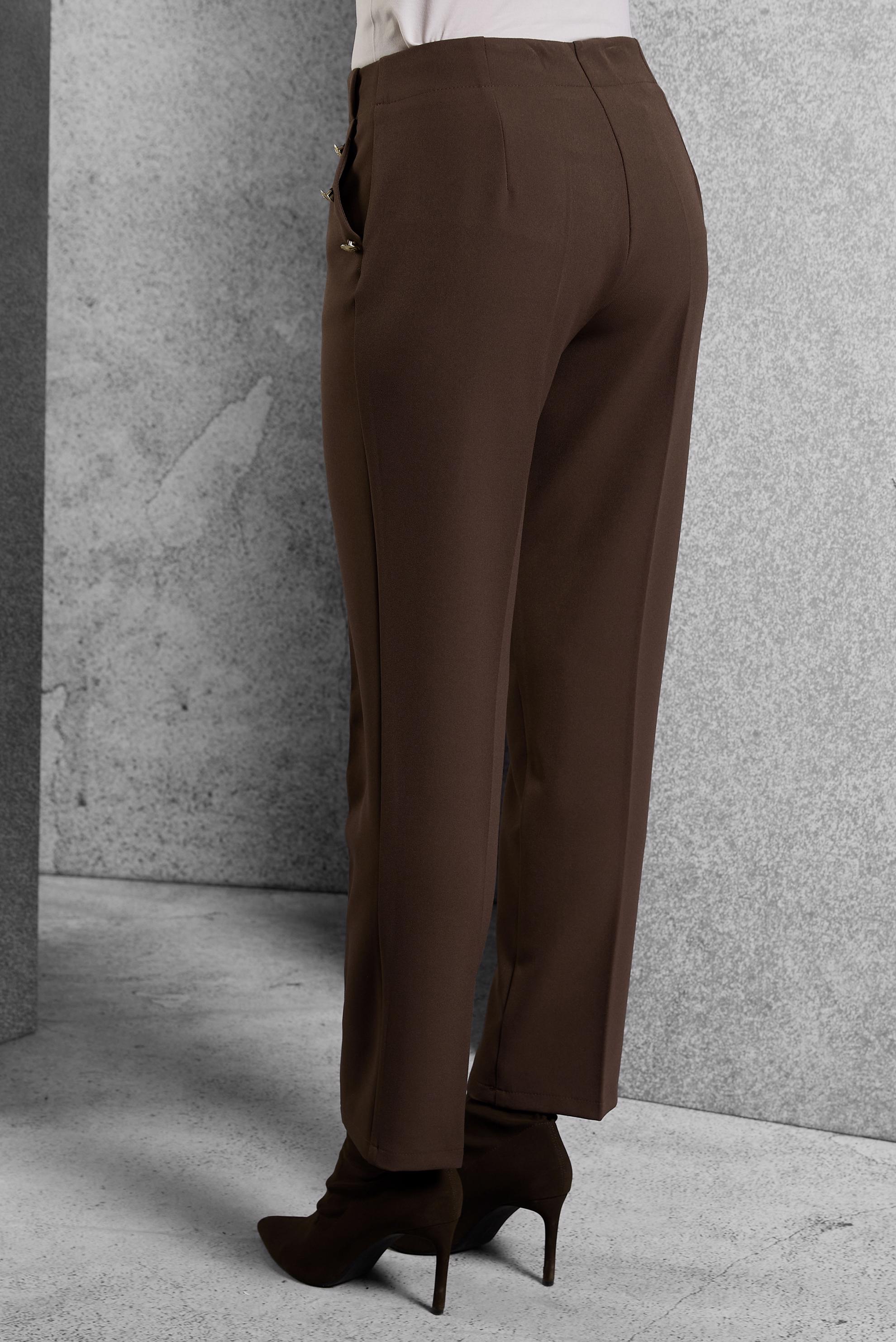 Vêtements hijab BRUN PANTALON TAILLE HAUTE 70816