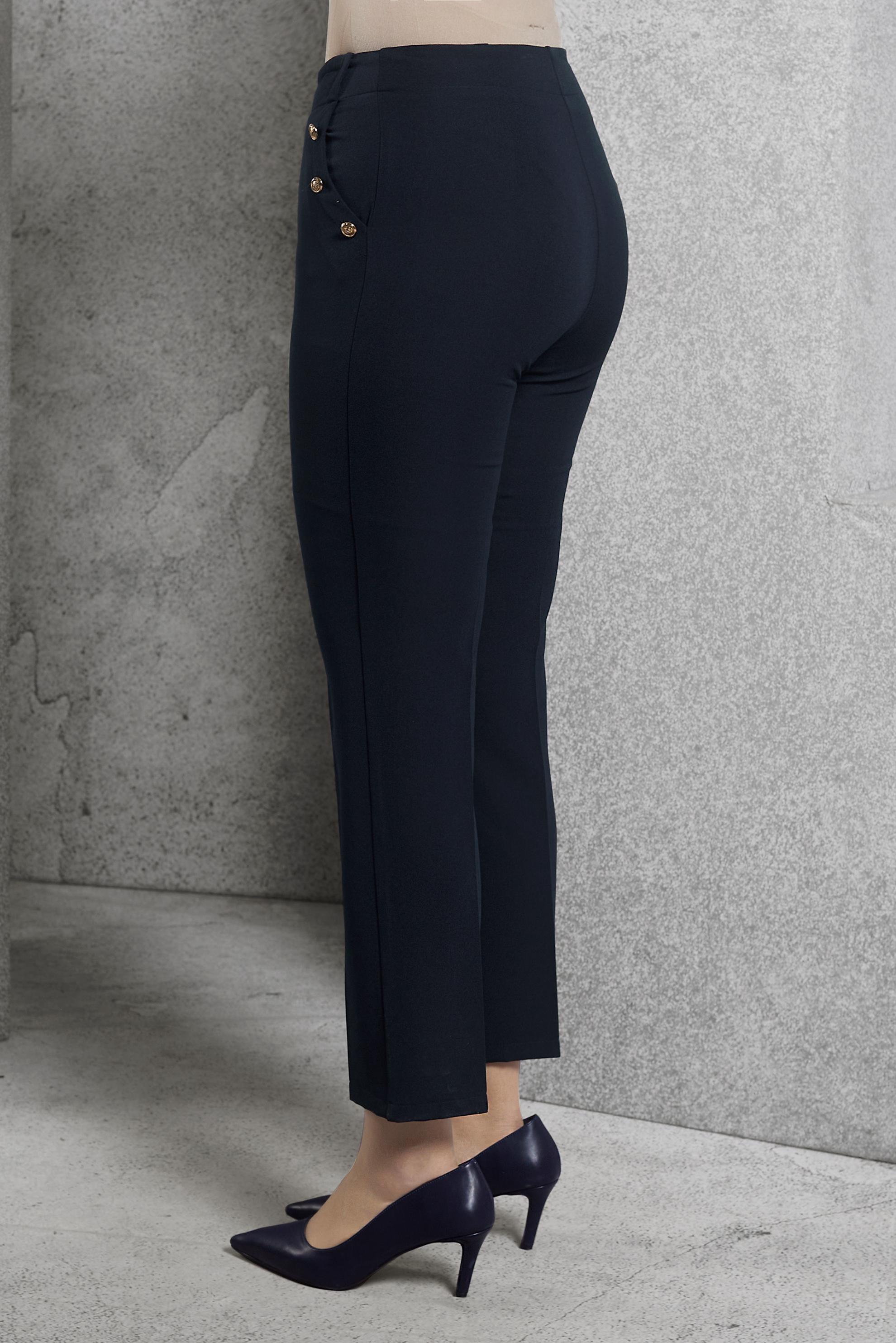 Vêtements hijab BLEU MARINE PANTALON TAILLE HAUTE 70816