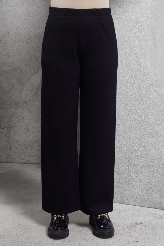Vêtements hijab NOIR PANTALON À TAILLE ÉLASTIQUE 70817 - ALVİNA