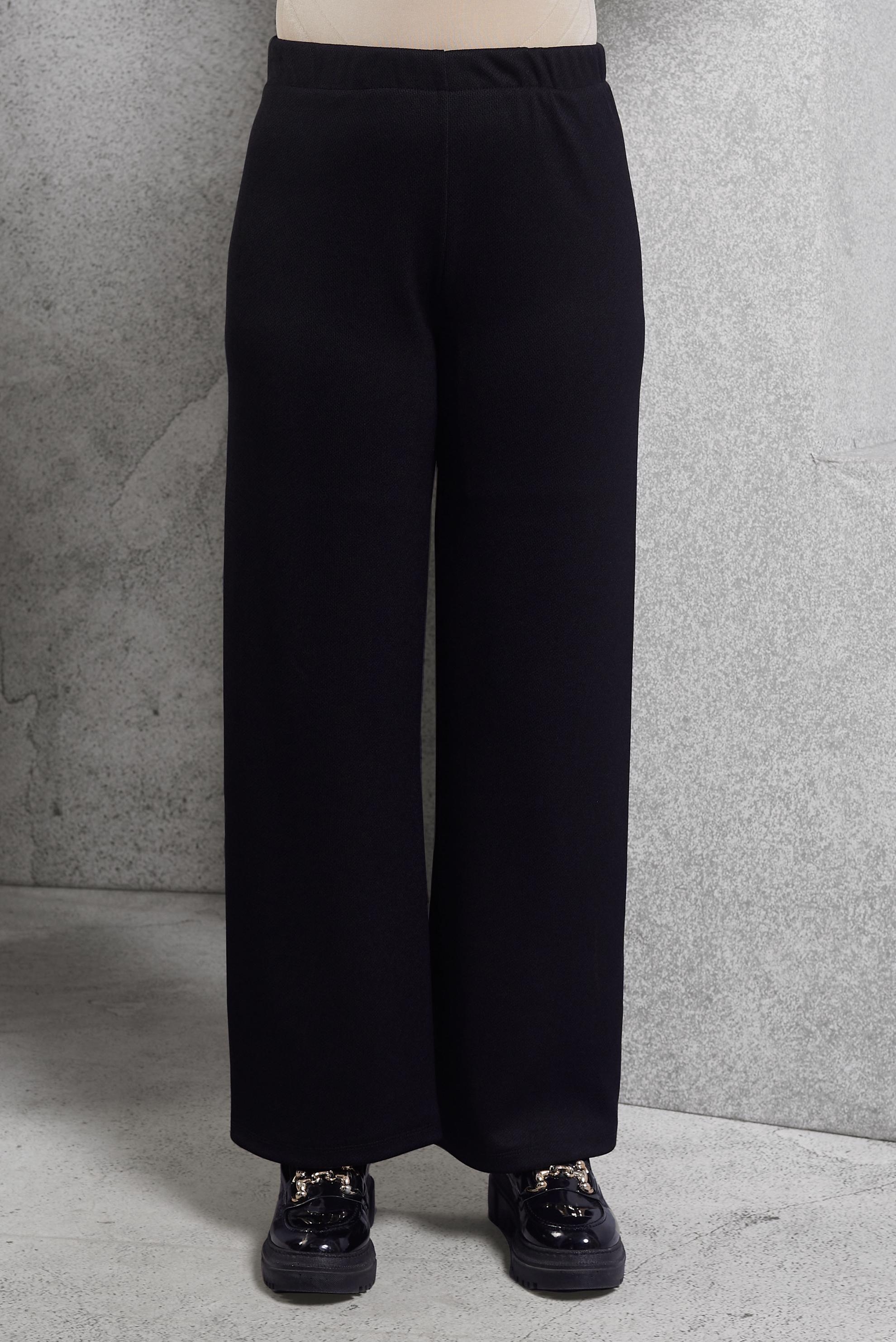 Tesettür giyim SİYAH BELİ LASTİKLİ PANTOLON 70817