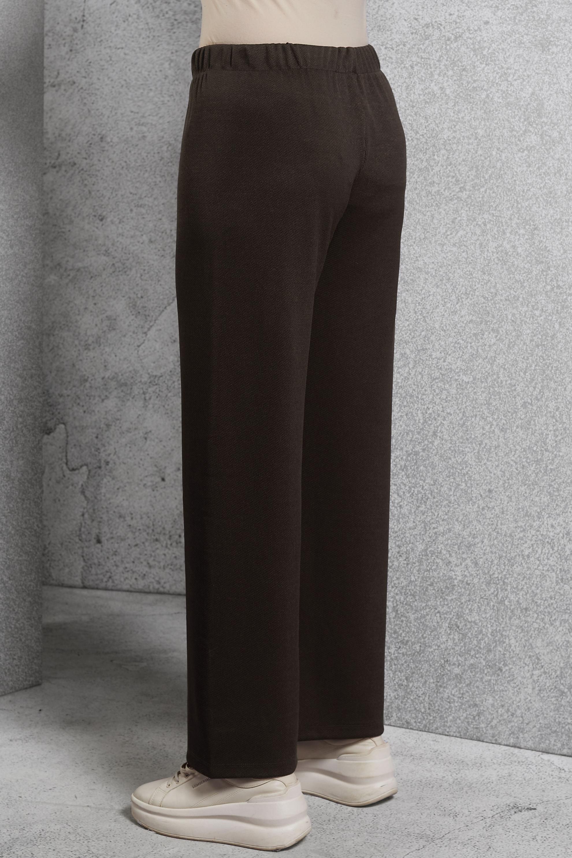 Vêtements hijab BRUN PANTALON À TAILLE ÉLASTIQUE 70817