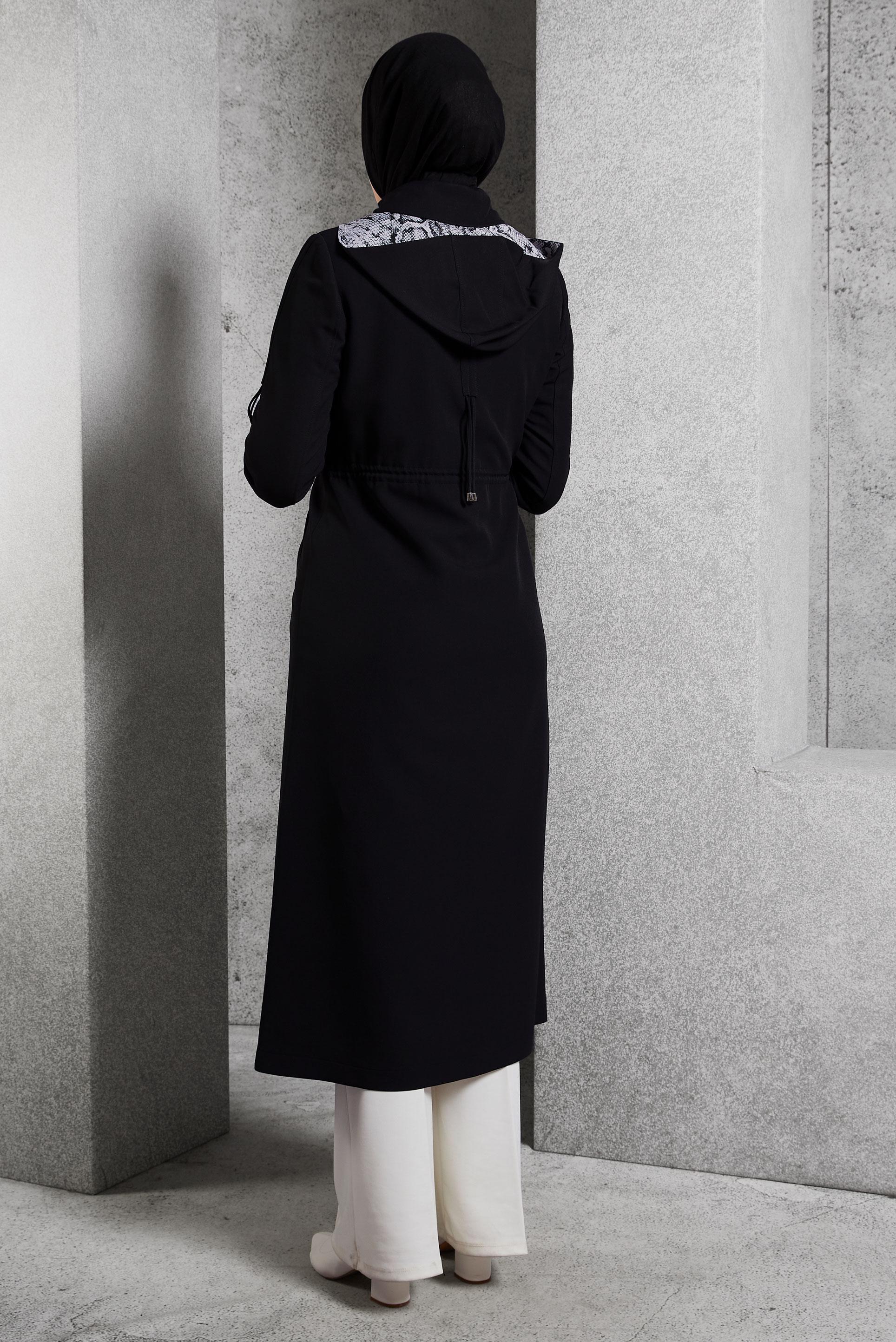 Vêtements hijab NOIR PARKA À CAPUCHE 90555