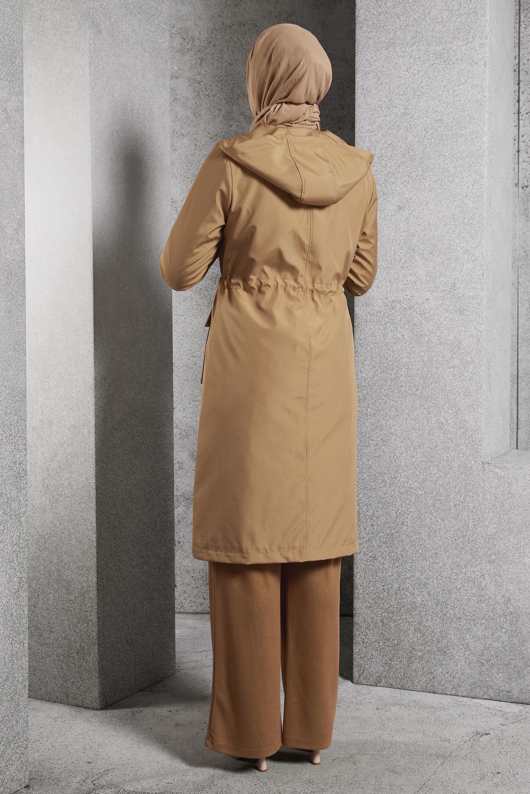 Vêtements hijab BRUN PARKA À CAPUCHE 90555