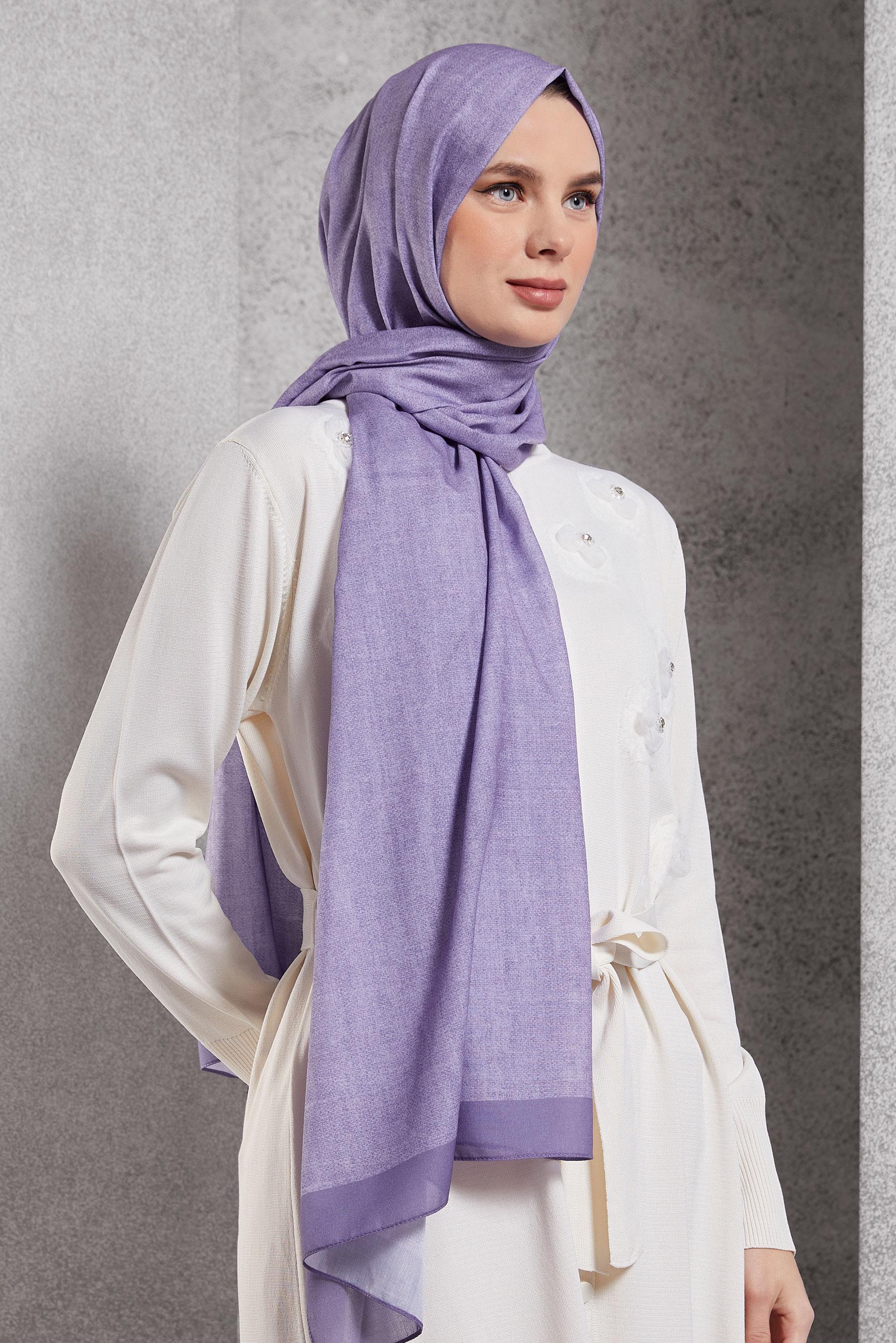 Tesettür giyim MOR ALVİNA SOFT ŞAL 8501