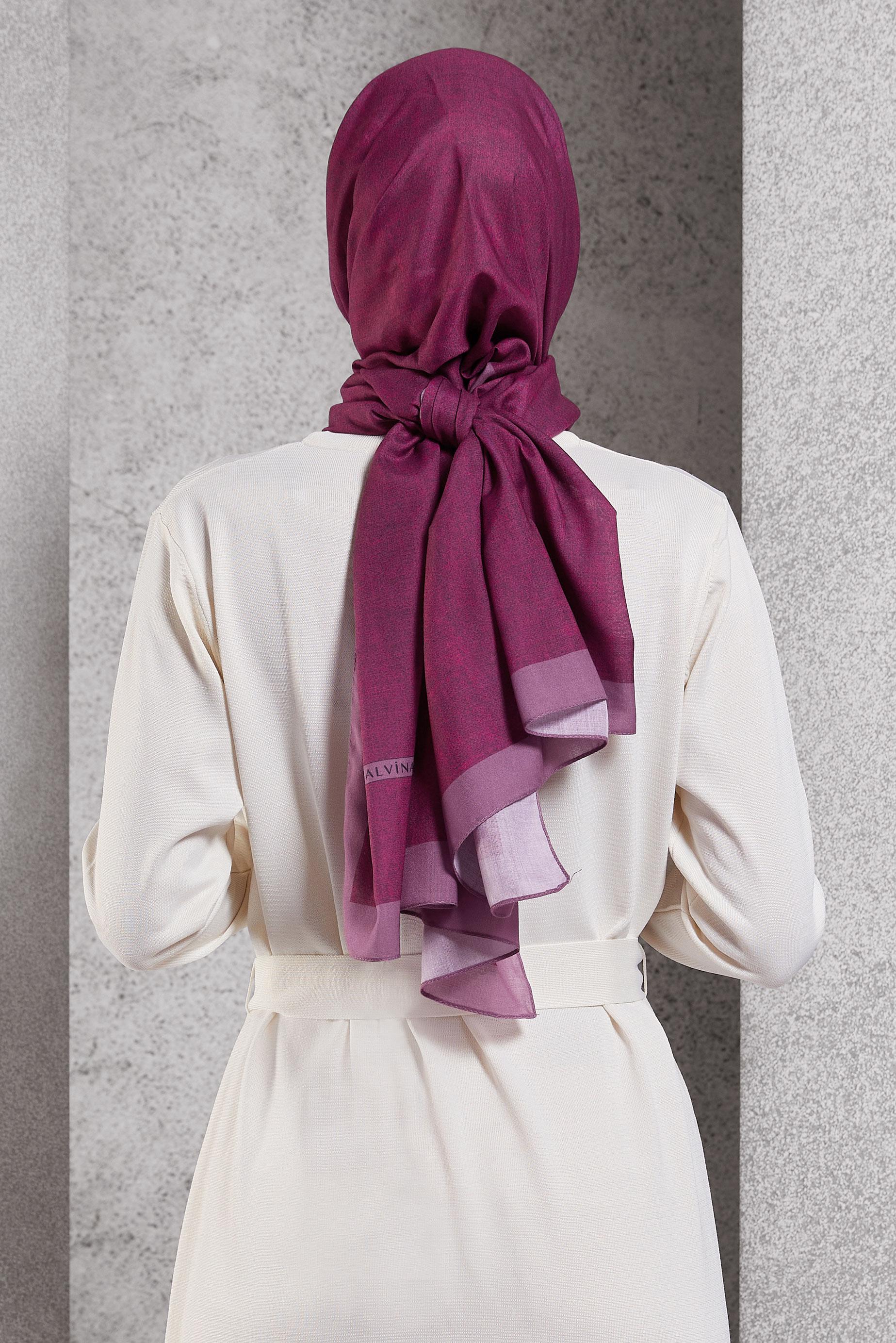 Tesettür giyim FUŞYA ALVİNA SOFT ŞAL 8501