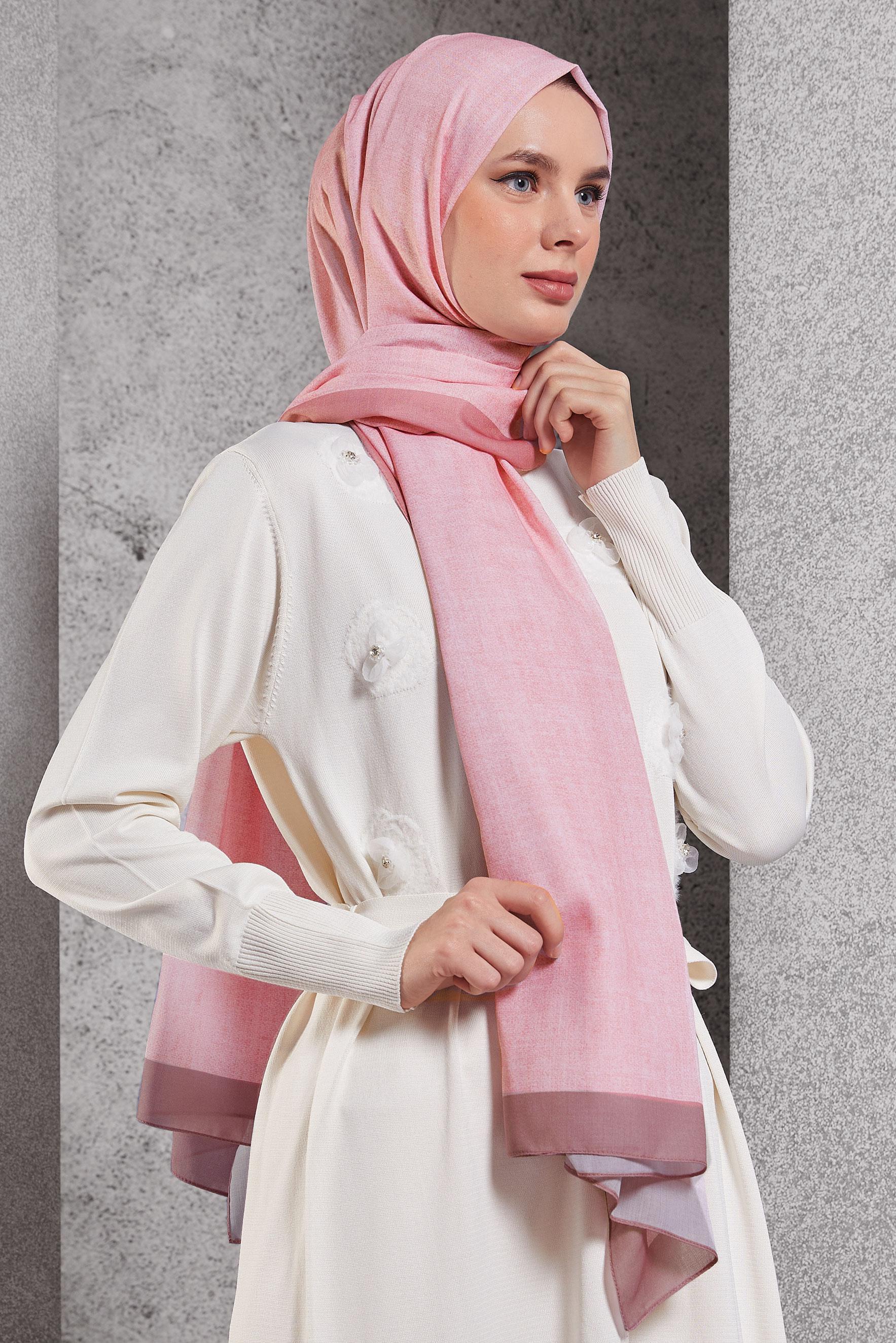 Tesettür giyim PUDRA ALVİNA SOFT ŞAL 8501