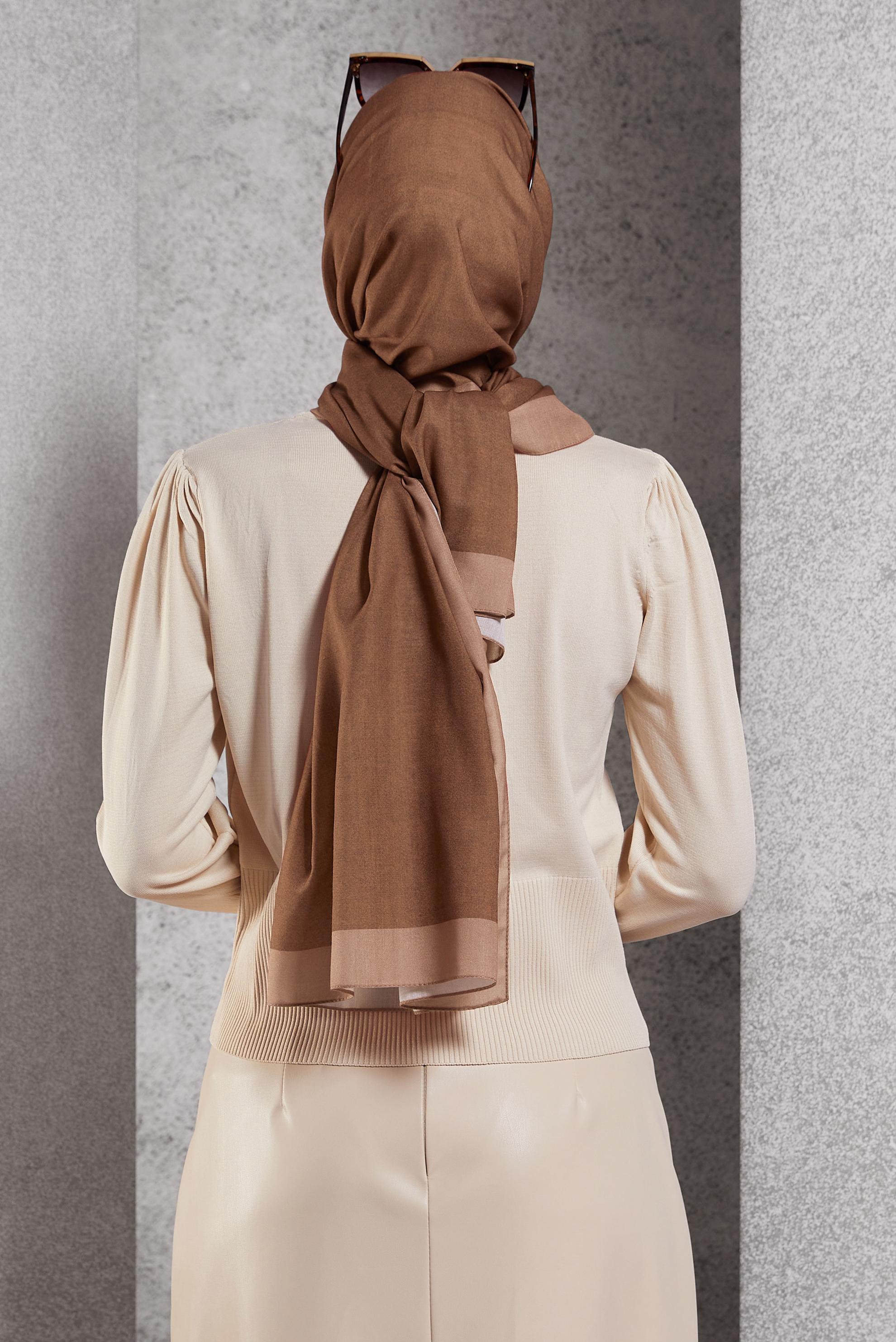 Tesettür giyim TABA ALVİNA SOFT ŞAL 8501