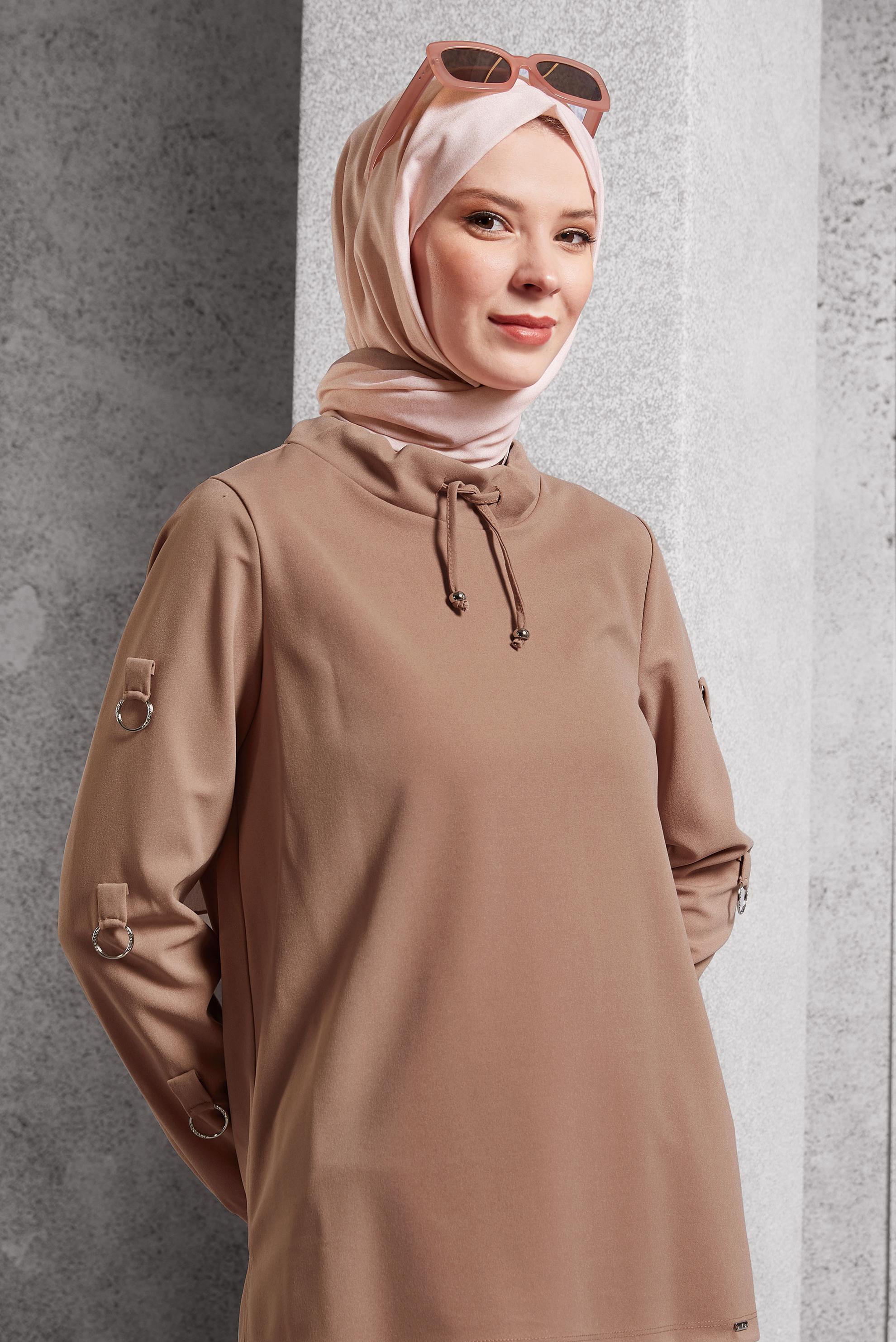 Vêtements hijab BEIGE CHÂLE ALVINA 8501