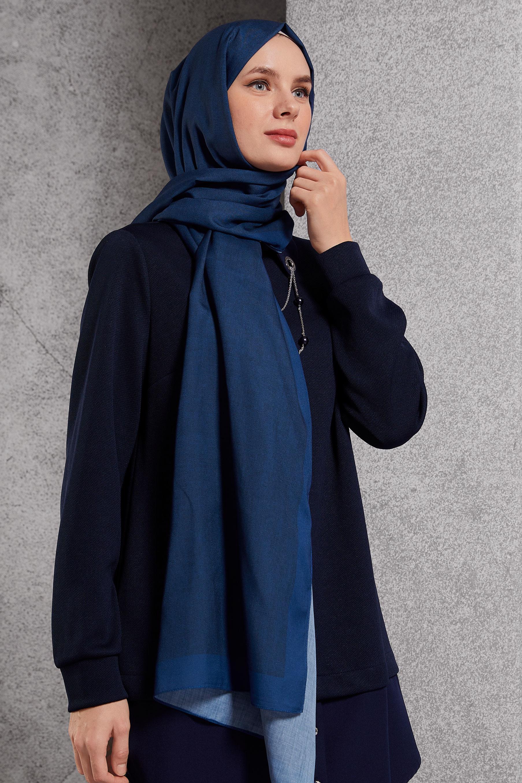 Tesettür giyim LACİVERT ALVİNA SOFT ŞAL 8501