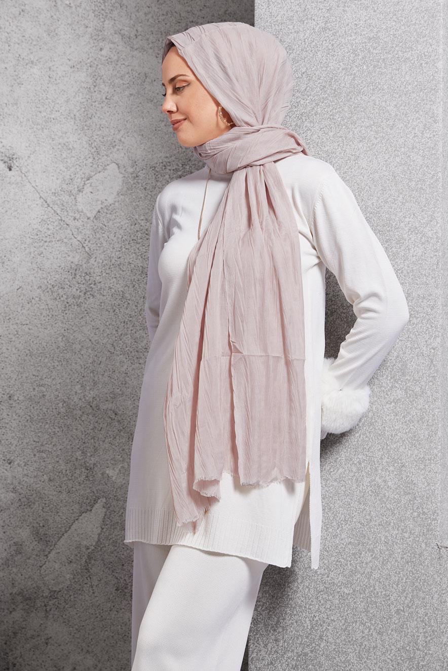 Vêtements hijab BEIGE CHÂLE ALVINA 8502