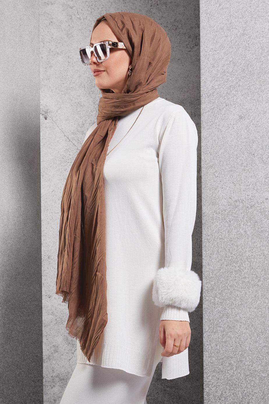 Vêtements hijab BRUN CHÂLE ALVINA 8502