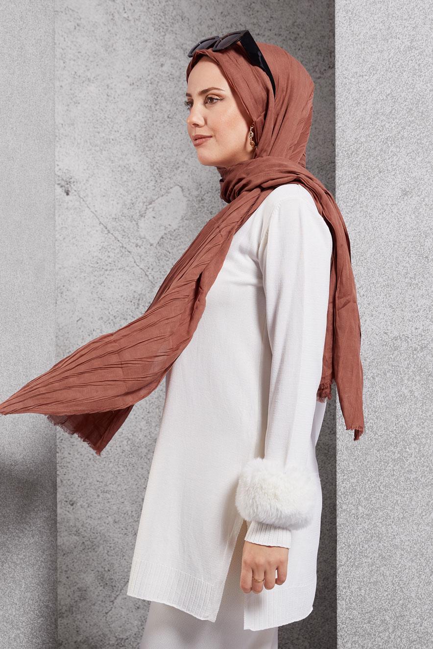 Vêtements hijab CUIVRE / BRONZE CHÂLE ALVINA 8502