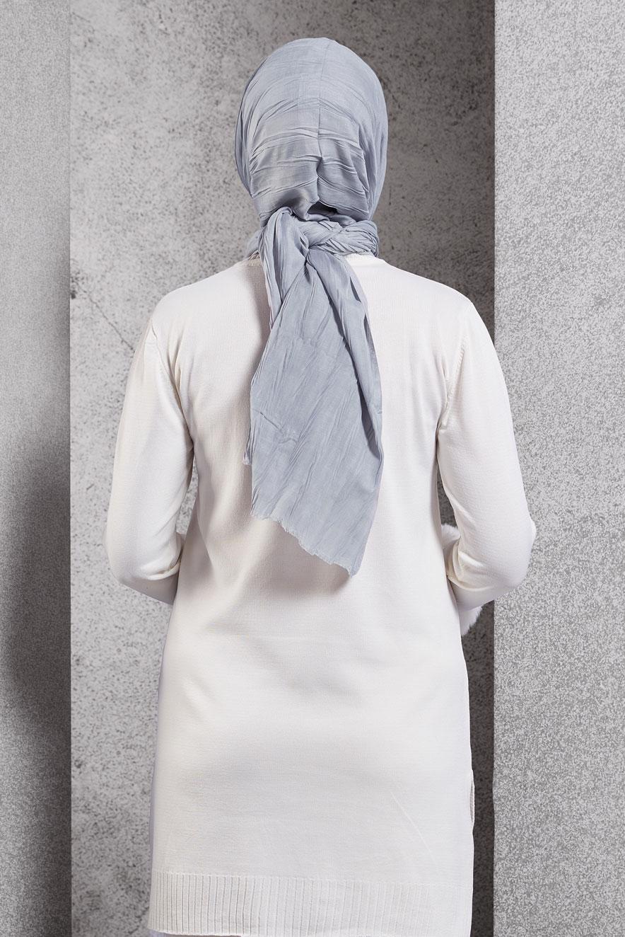 Vêtements hijab ARGENT CHÂLE ALVINA 8502