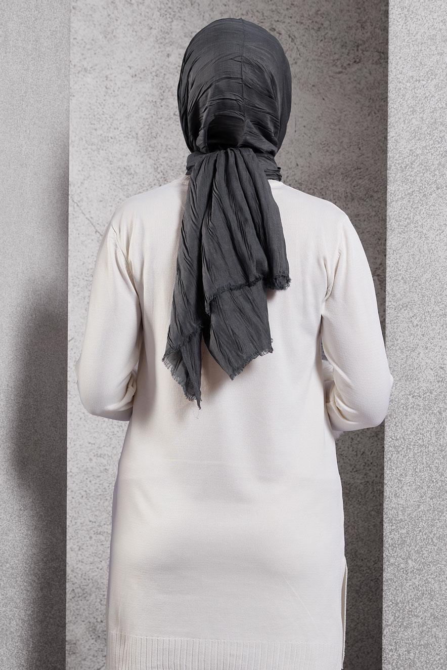 Tesettür giyim GRİ ALVİNA ŞAL 8502