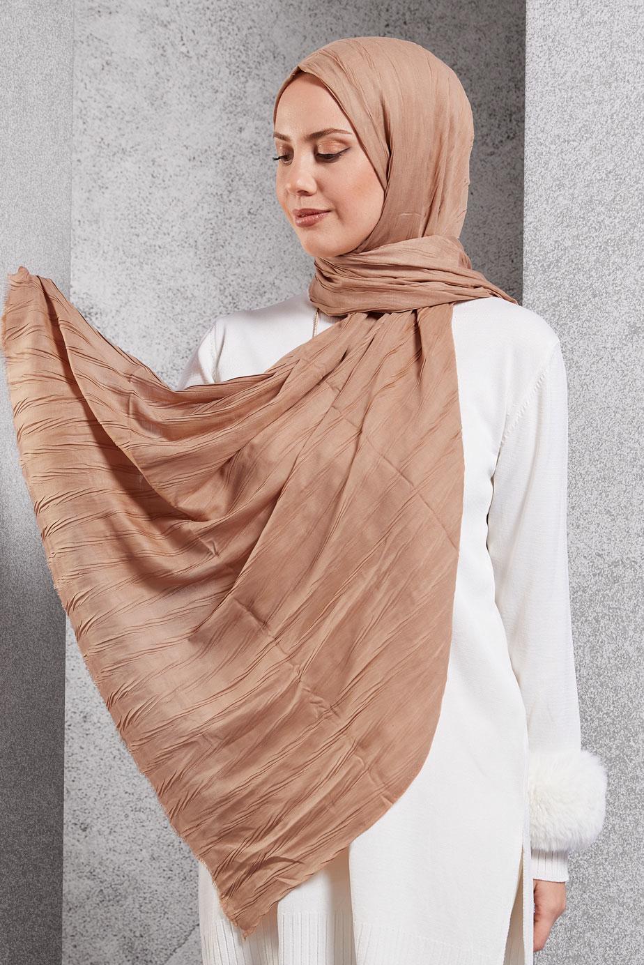 Vêtements hijab BRUN CHÂLE ALVINA 8502