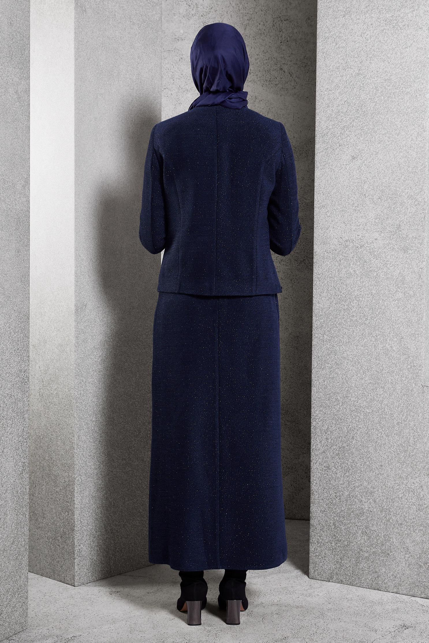 Vêtements hijab BLEU MARINE COSTUME À JUPE 30501