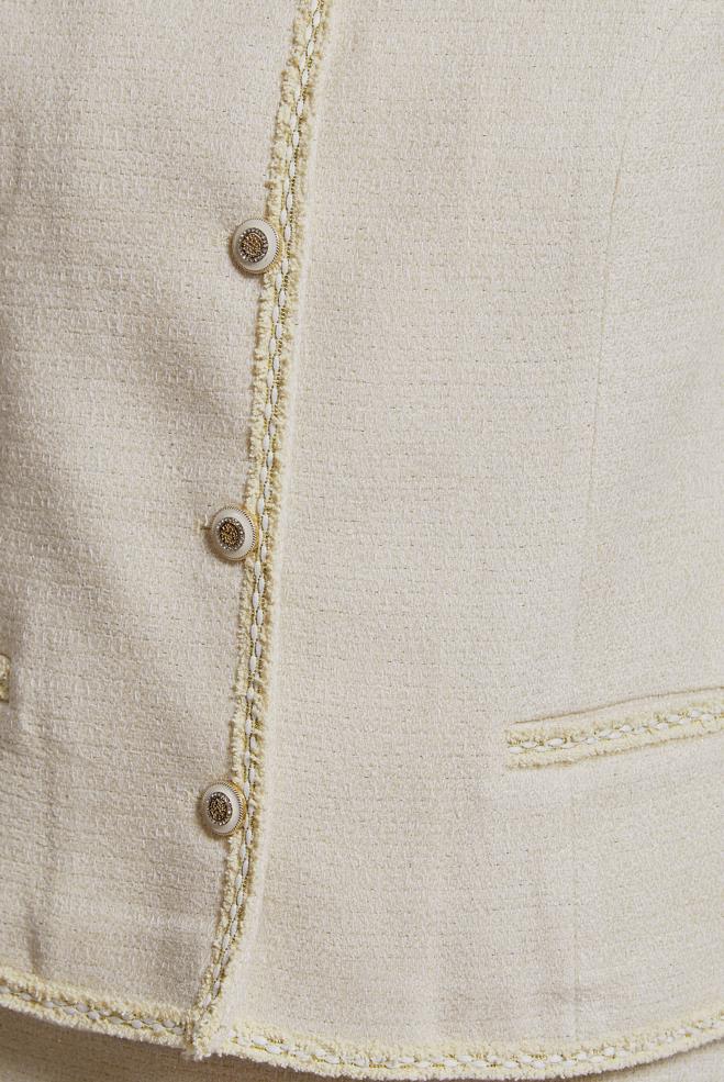 Vêtements hijab ÉCRUE COSTUME À JUPE EN TWEED 30503 - ALVİNA