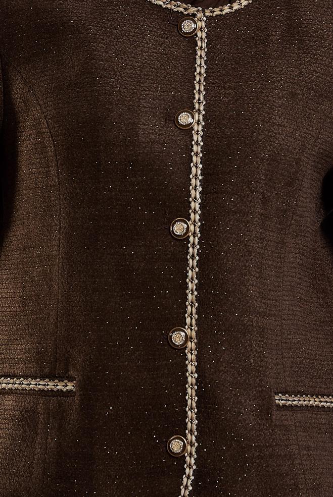 Hijab clothing BROWN TWEED SKIRTED SUIT 30503 - ALVİNA