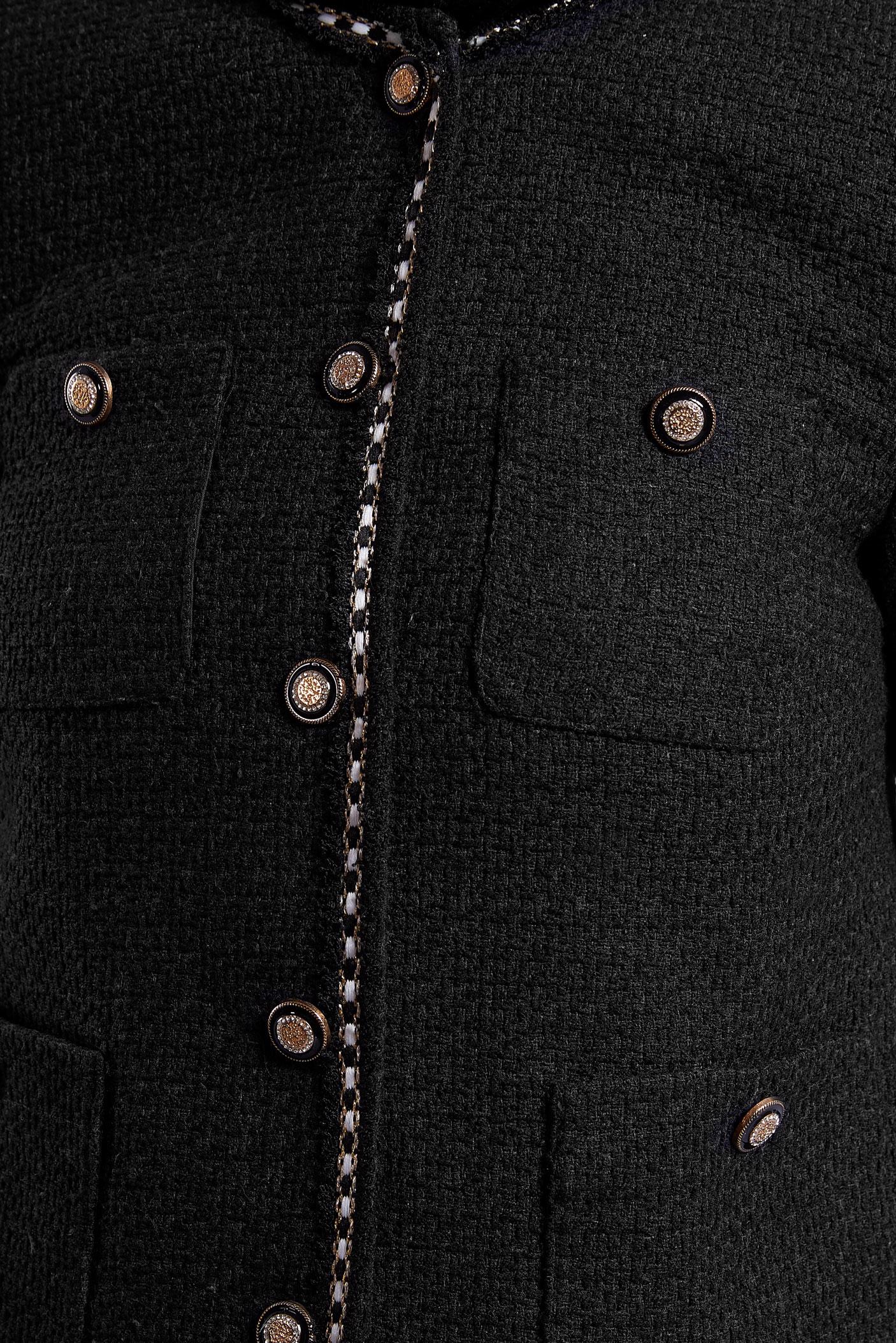 Tesettür giyim SİYAH DÜĞMELİ ETEKLİ TAKIM 30506