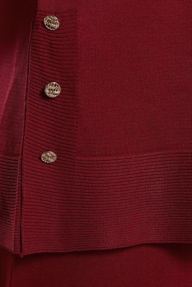 Vêtements hijab ROUGE COSTUME EN TRICOT À JUPE 44959 - ALVİNA