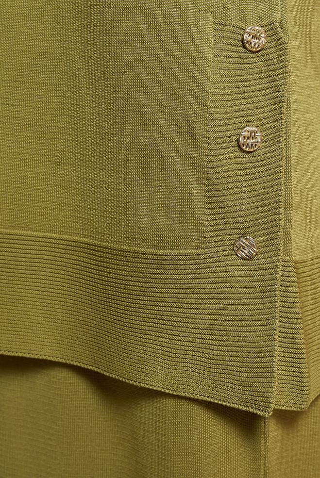 Vêtements hijab VERT COSTUME EN TRICOT À JUPE 44959 - ALVİNA