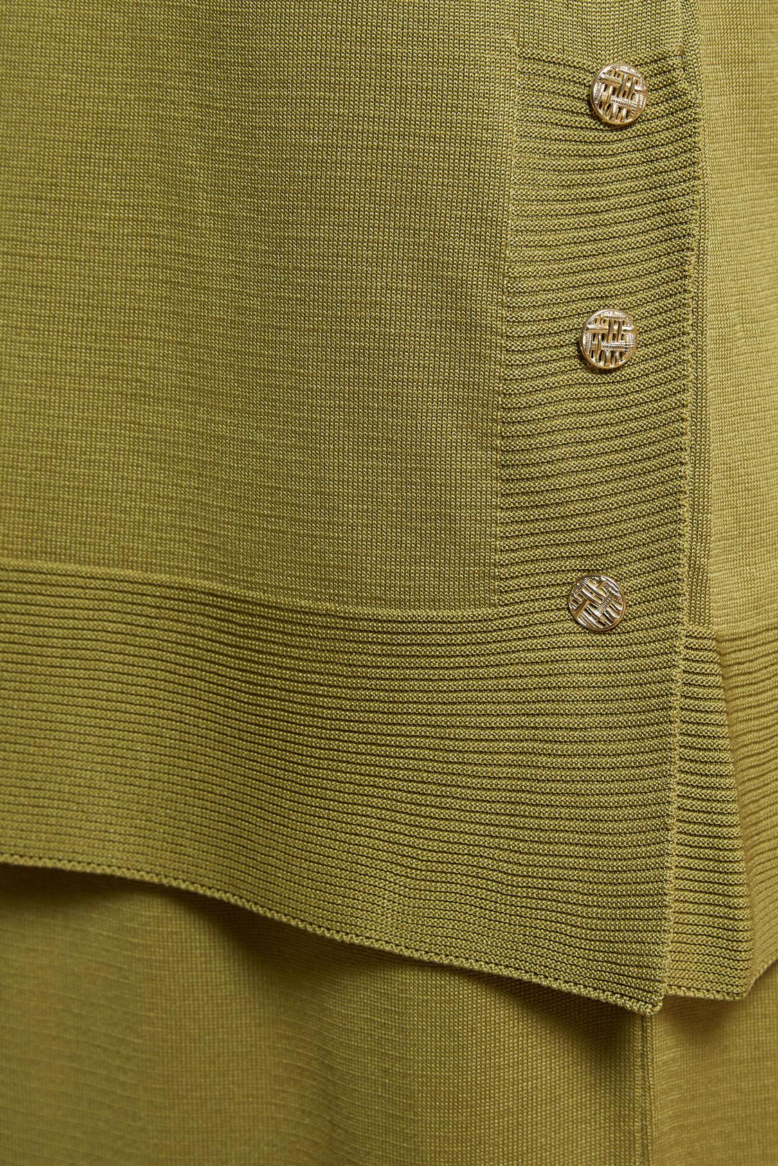 Hijab clothing GREEN SKIRTED KNITWEAR SUIT 44959