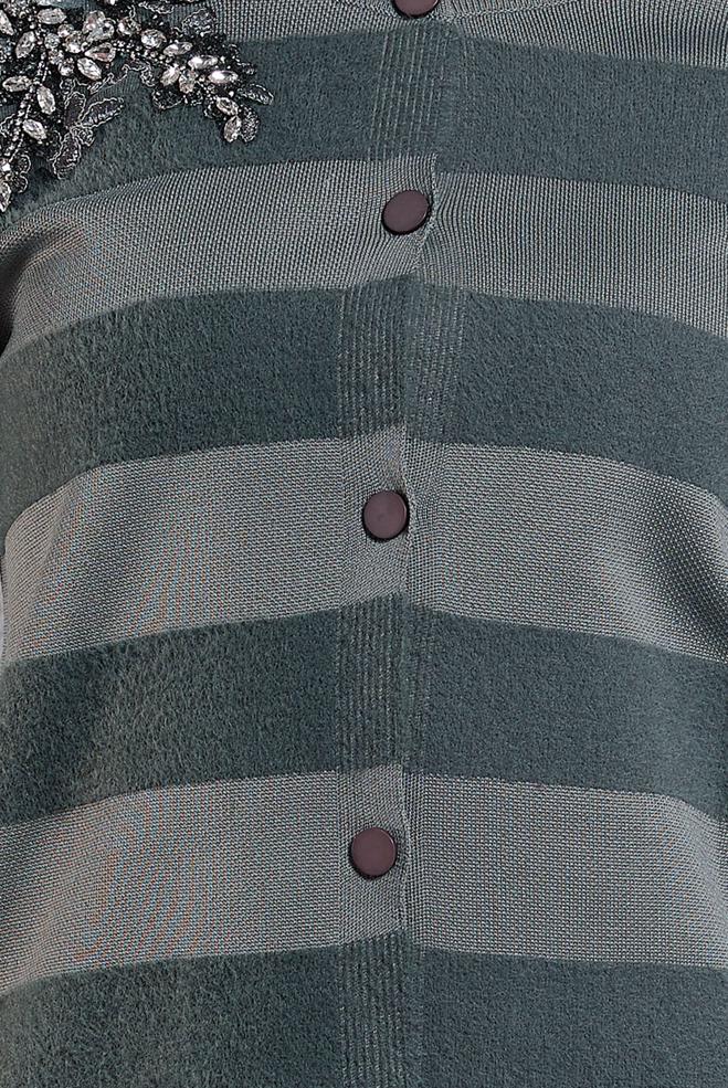 Vêtements hijab GRIS COSTUME JUPE AVEC BIJOU 44960 - ALVİNA