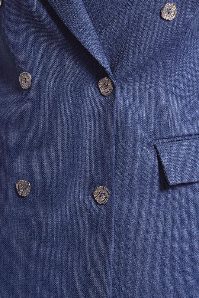 Vêtements hijab BLEU MARINE COSTUME JUPE AVEC GILET 45050 - ALVİNA